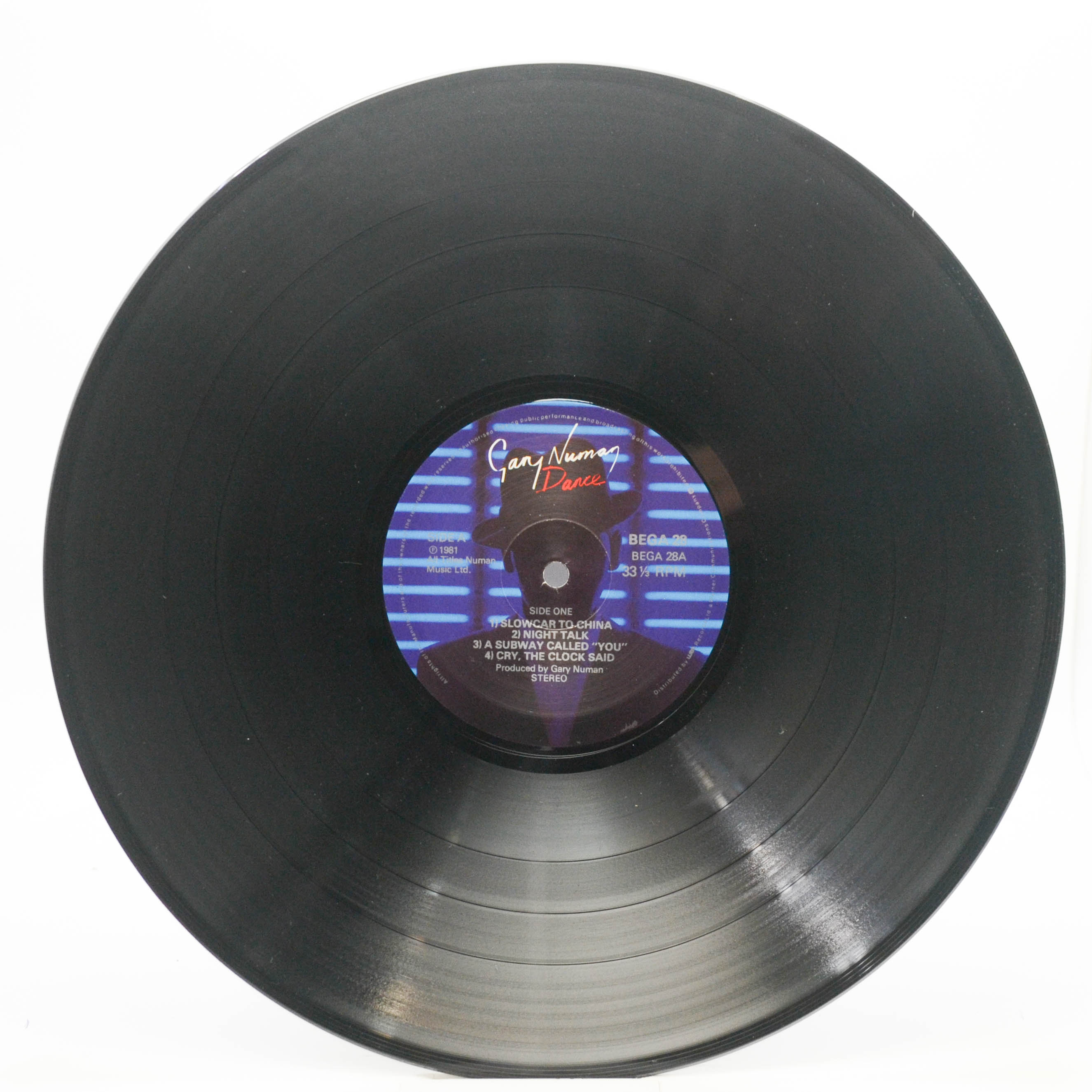 Gary Numan — Dance (1-st, UK, poster), 1981