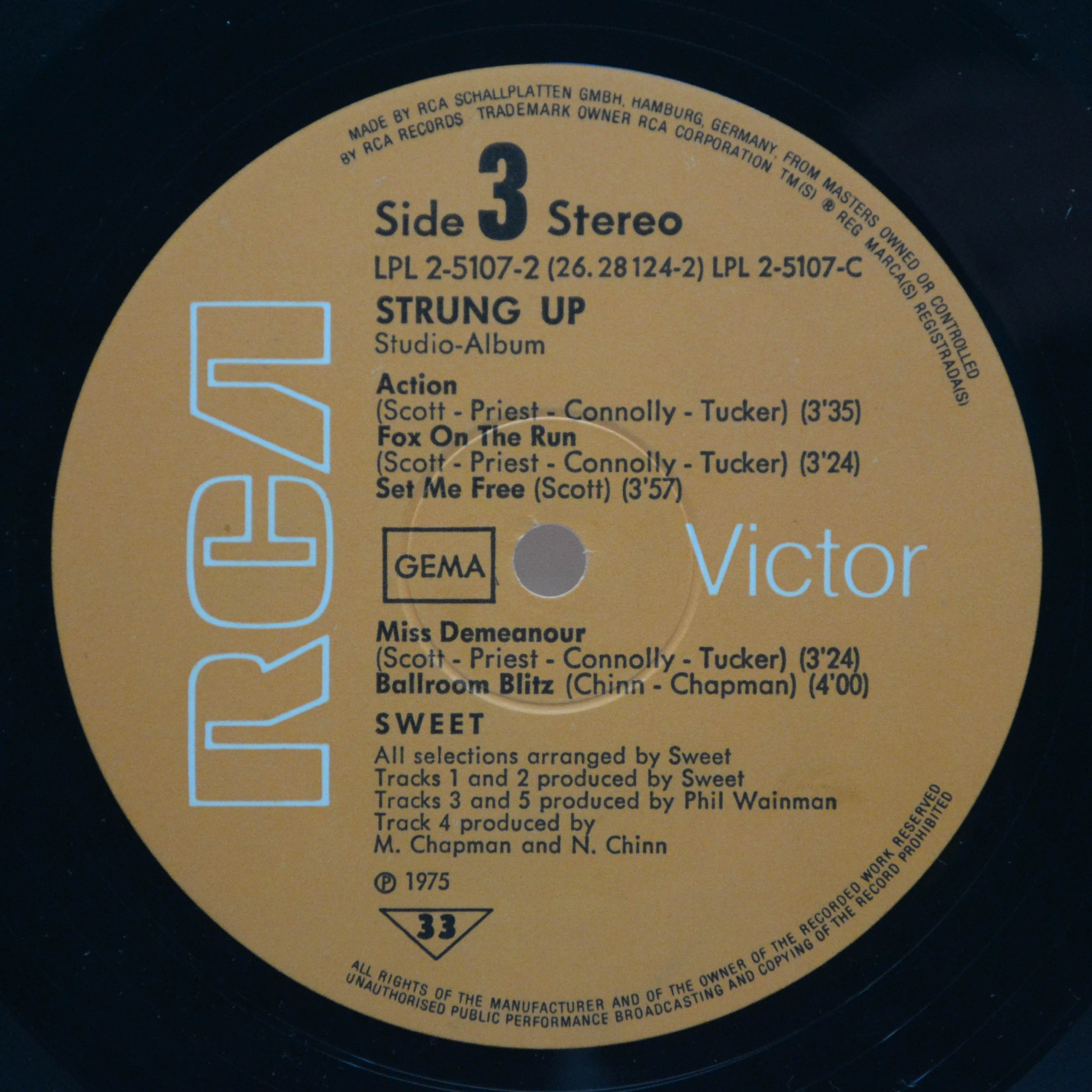 Sweet — Strung Up (2LP), 1975