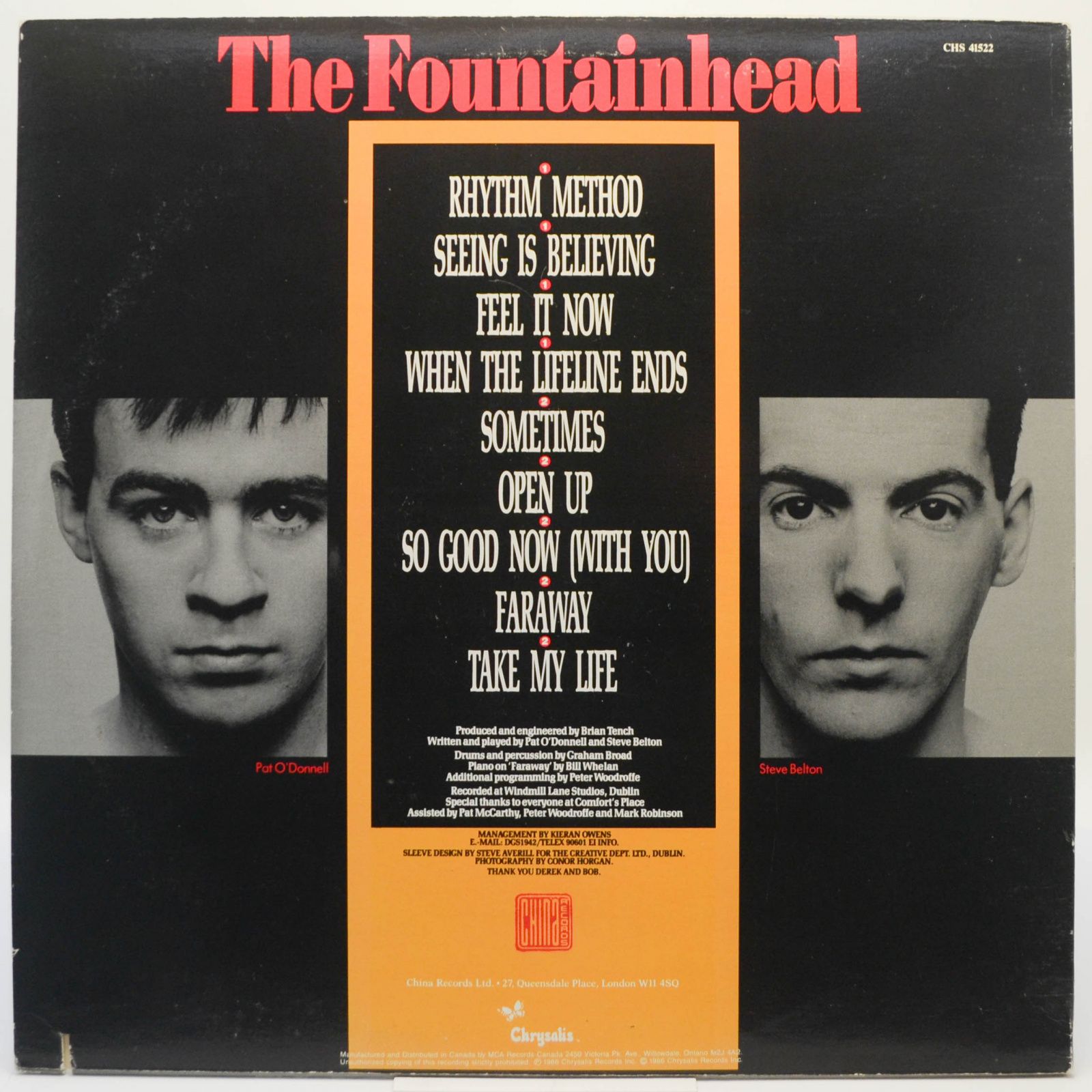 Виниловая пластинка Fountainhead — The Burning Touch, 1986