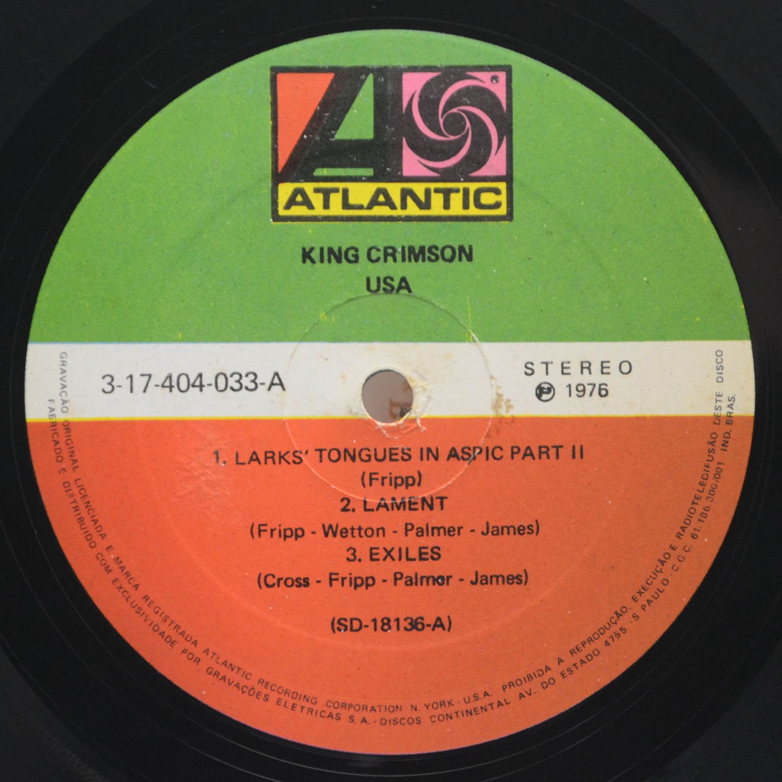 King Crimson — USA, 1976