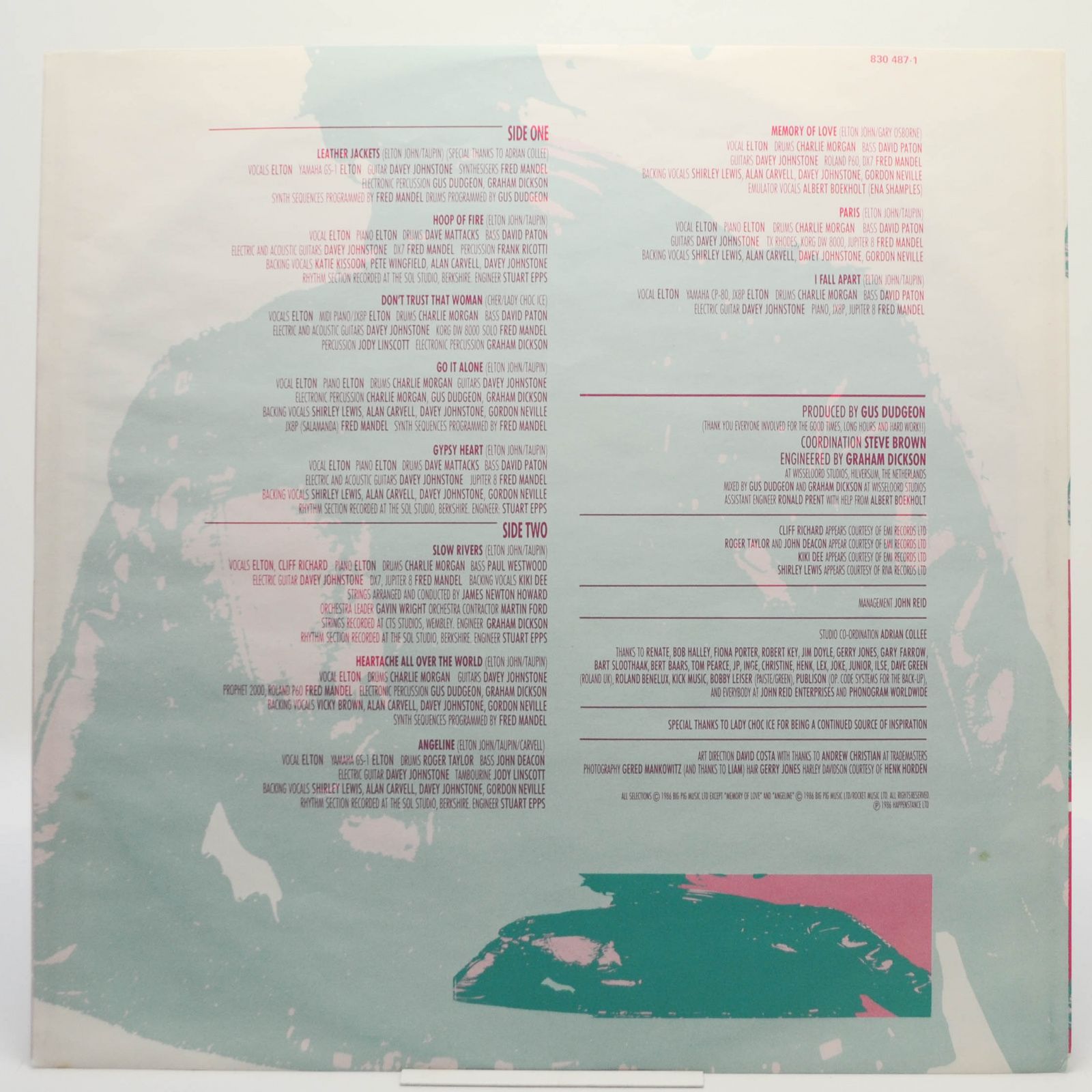 Elton John — Leather Jackets, 1986