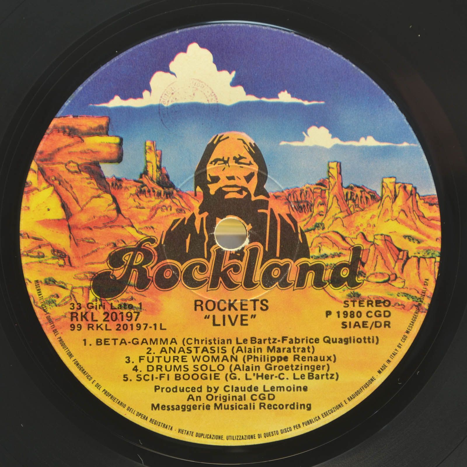 Виниловая пластинка Rockets — Live, 1980