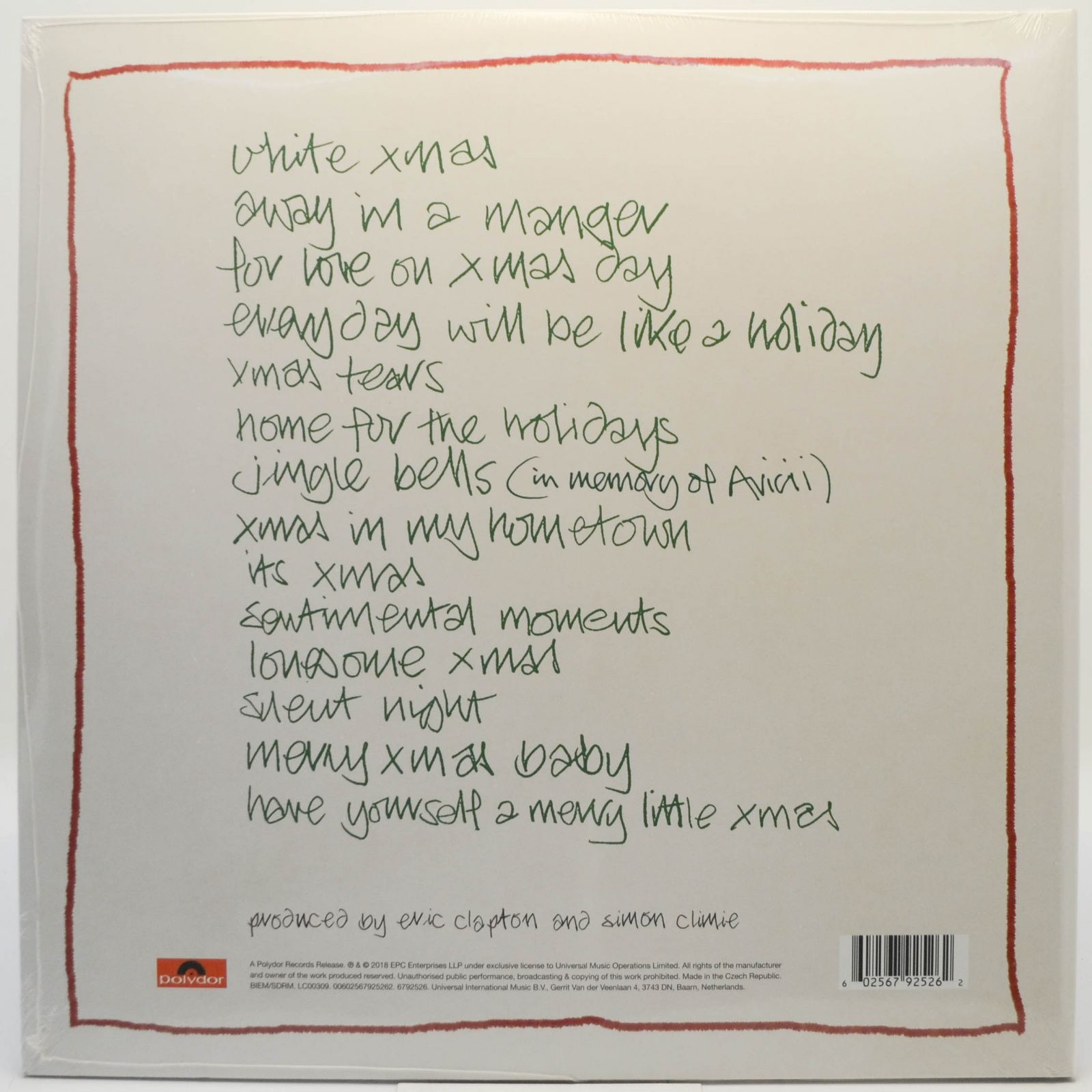 Eric Clapton — Happy Xmas (2LP), 2018