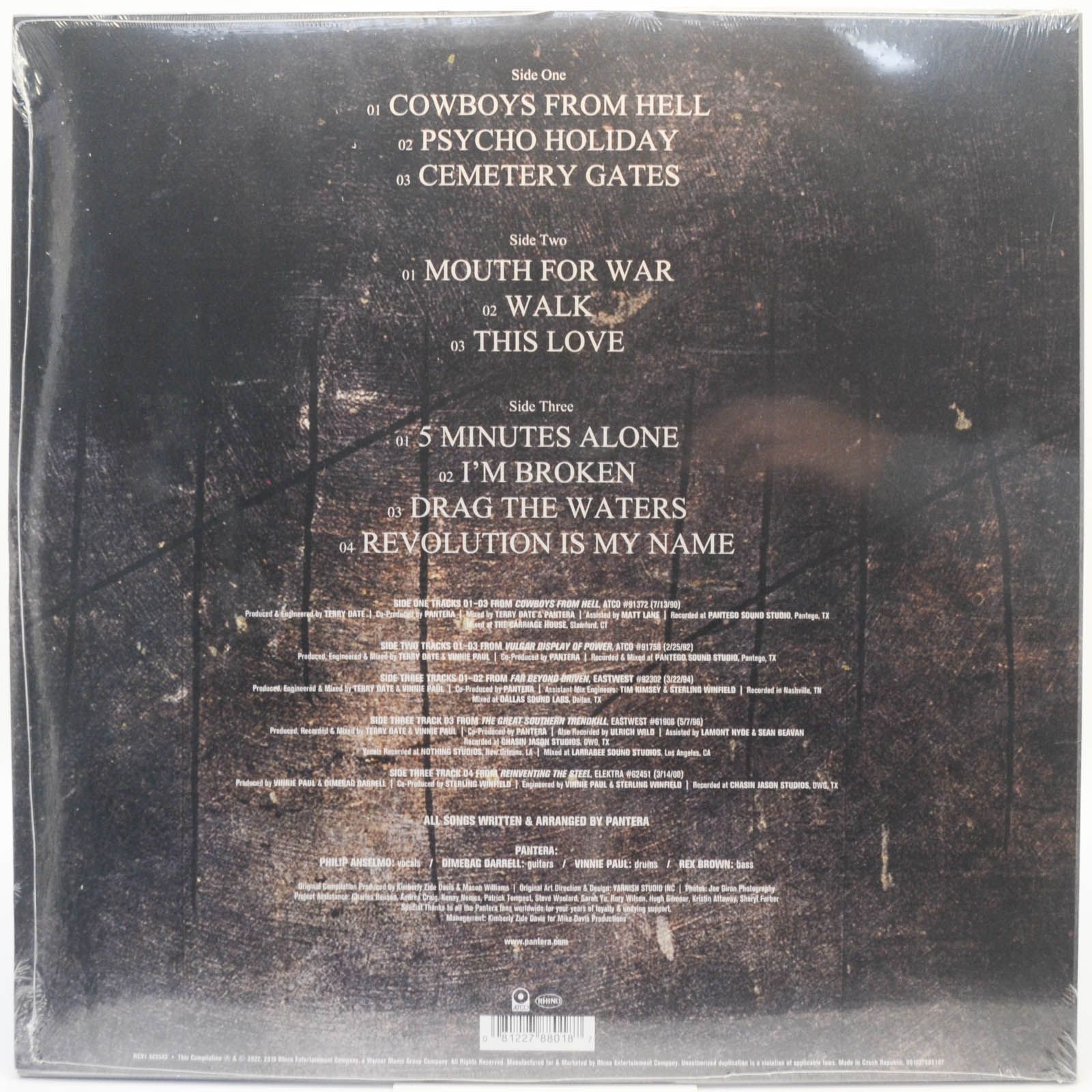 Виниловая пластинка Pantera — 1990-2000: A Decade Of Domination (2LP), 2010