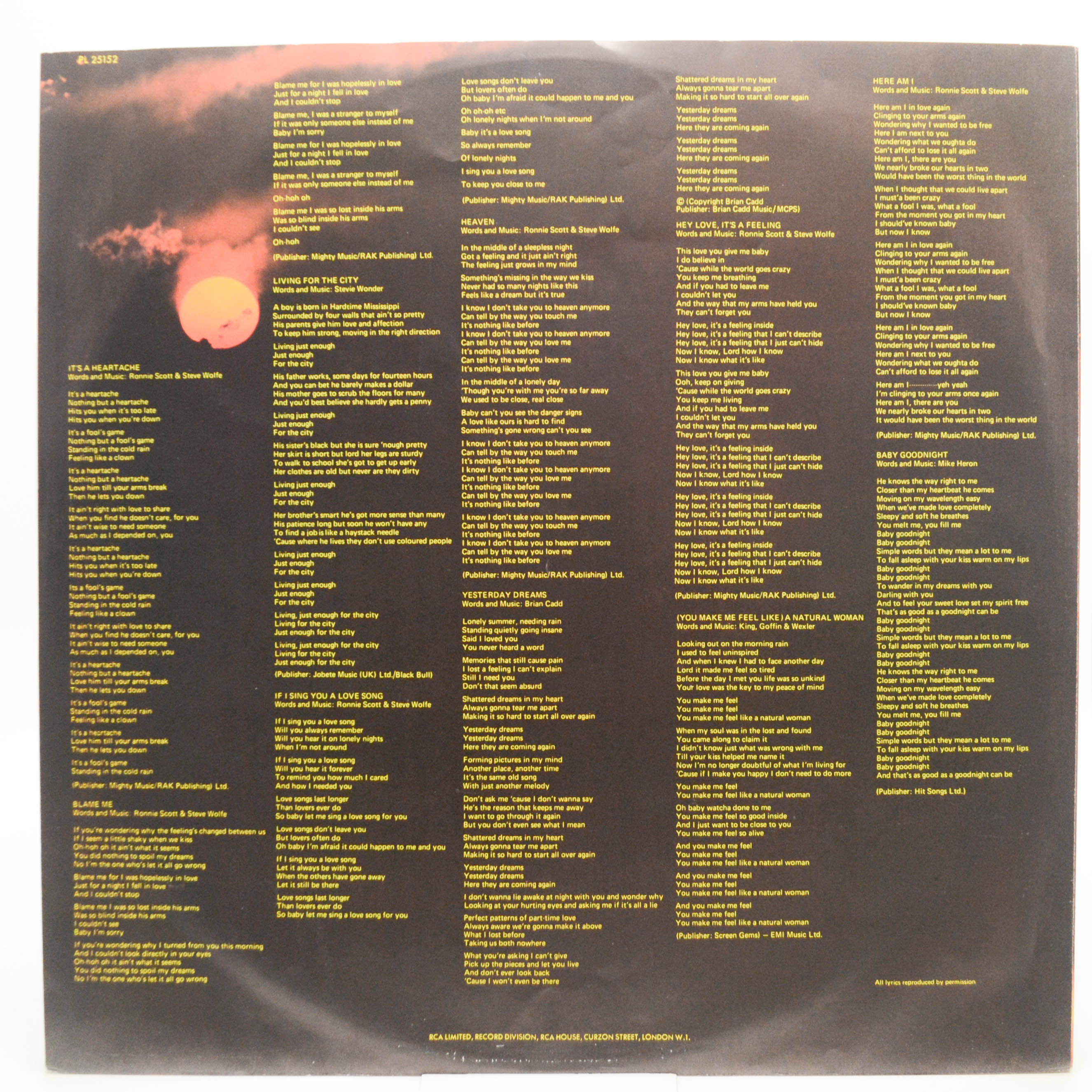 Виниловая пластинка Bonnie Tyler — Natural Force, 1978