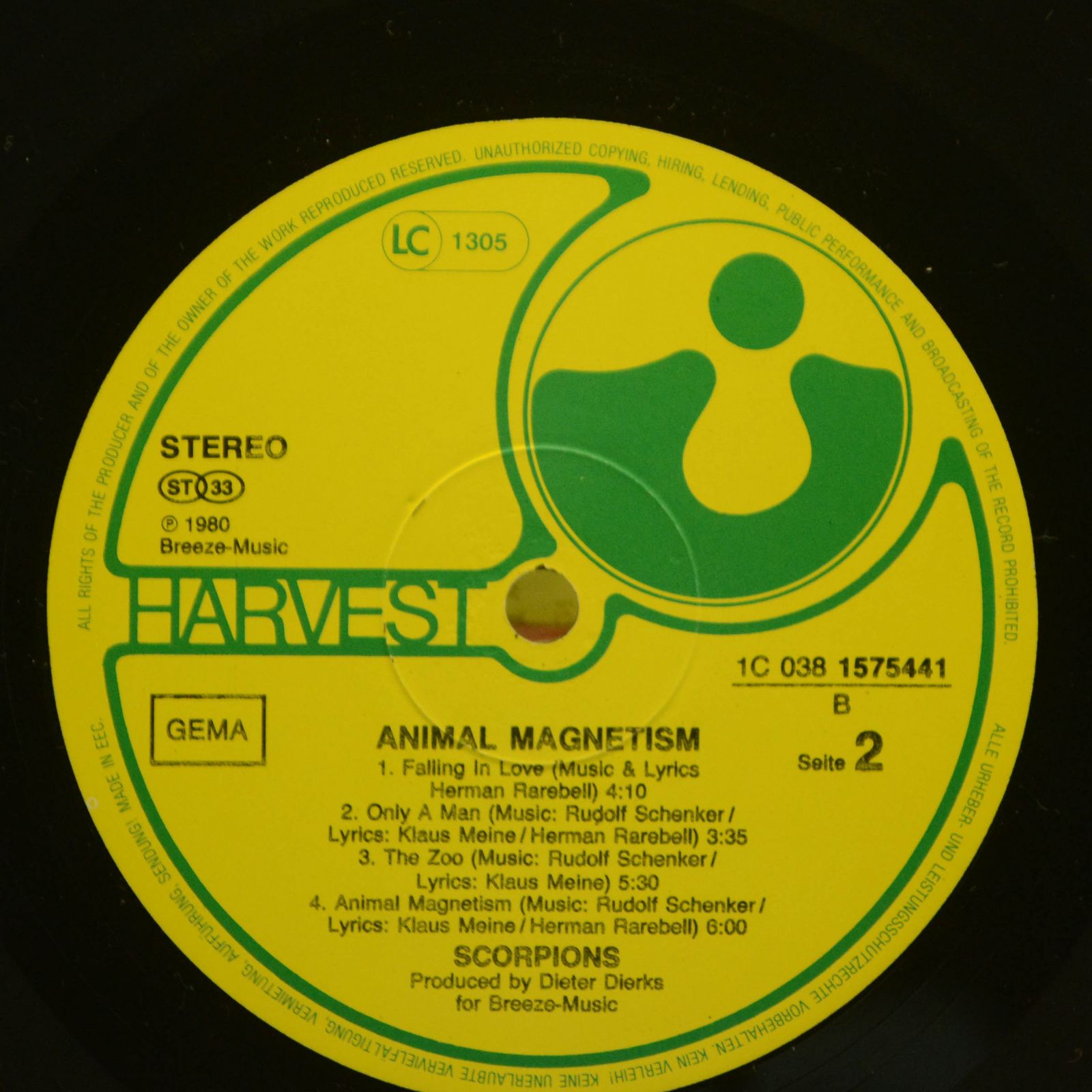Виниловая пластинка Scorpions — Animal Magnetism, 1984