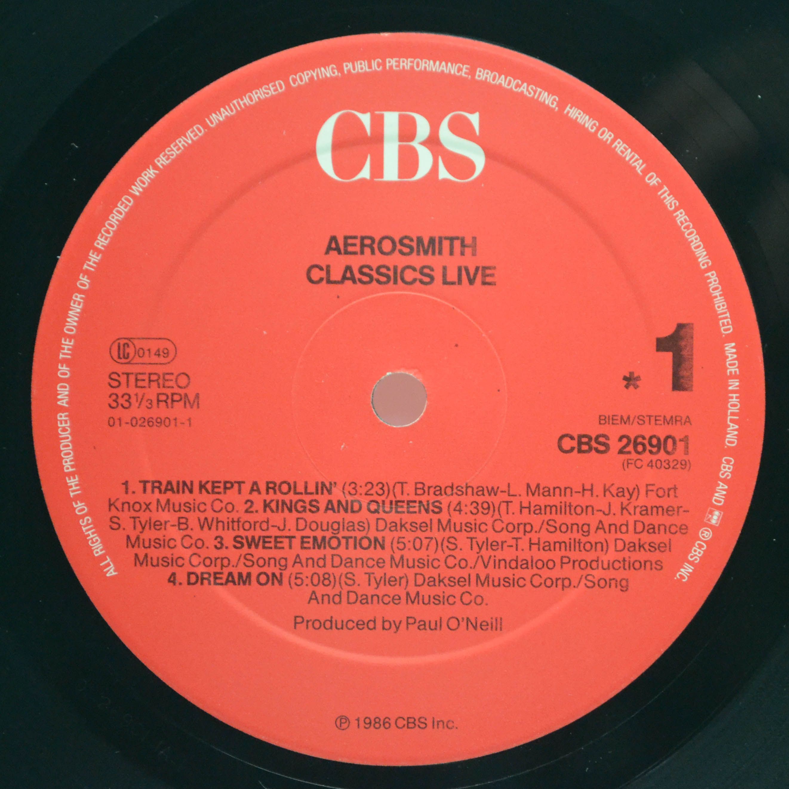 Aerosmith — Classics Live!, 1986