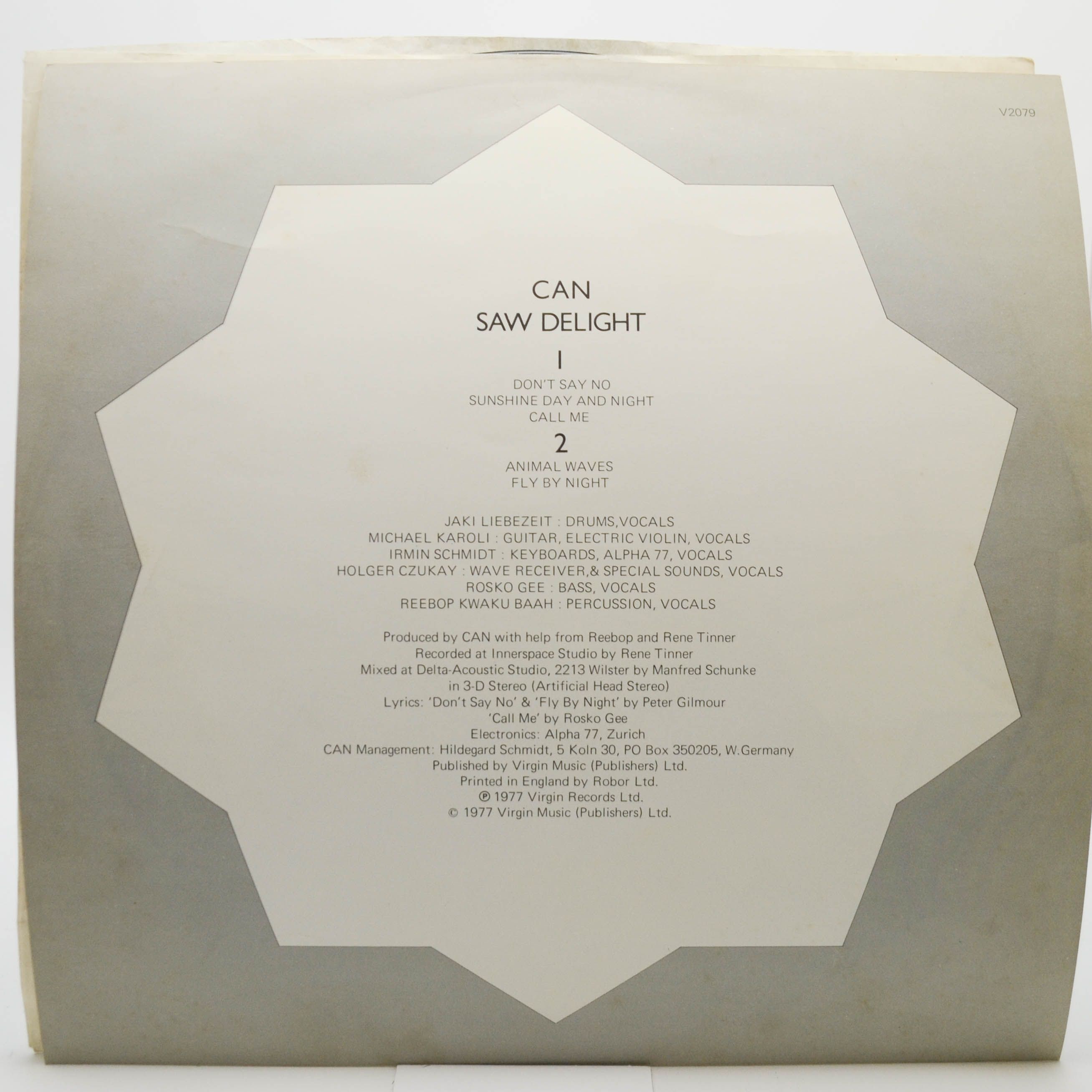 Can — Saw Delight (UK), 1977