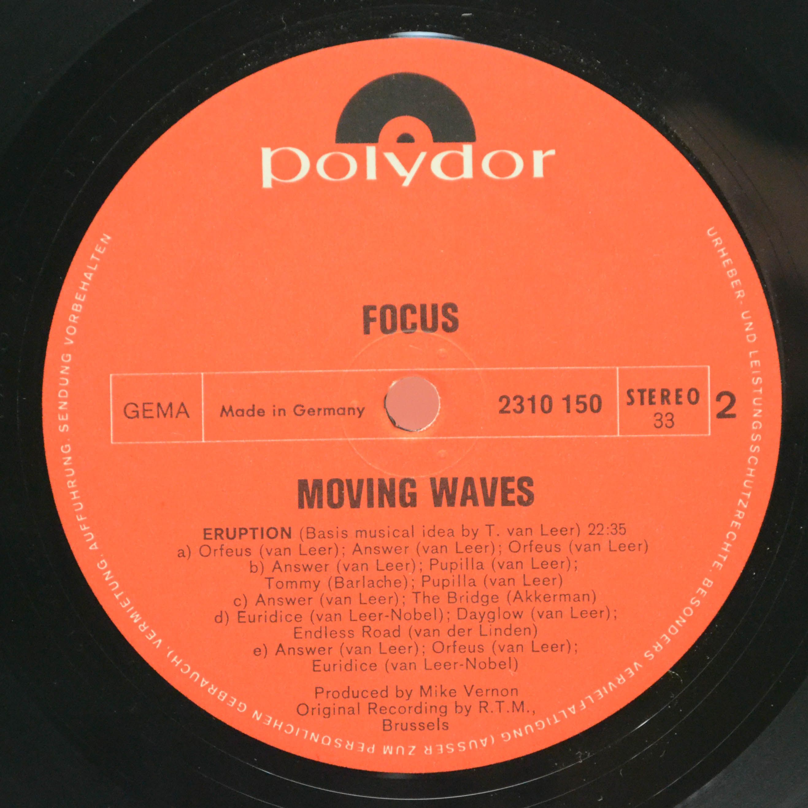 Виниловая пластинка Focus — Moving Waves, 1971
