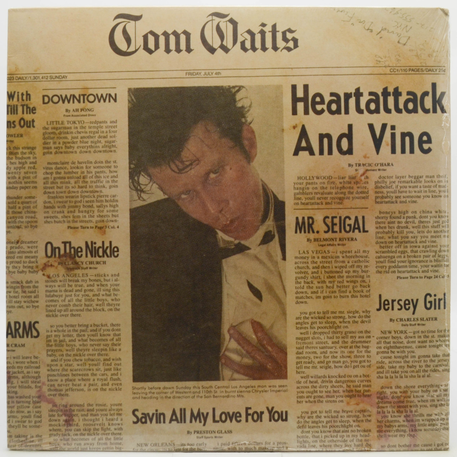 Виниловая пластинка Tom Waits — Heartattack And Vine, 1980