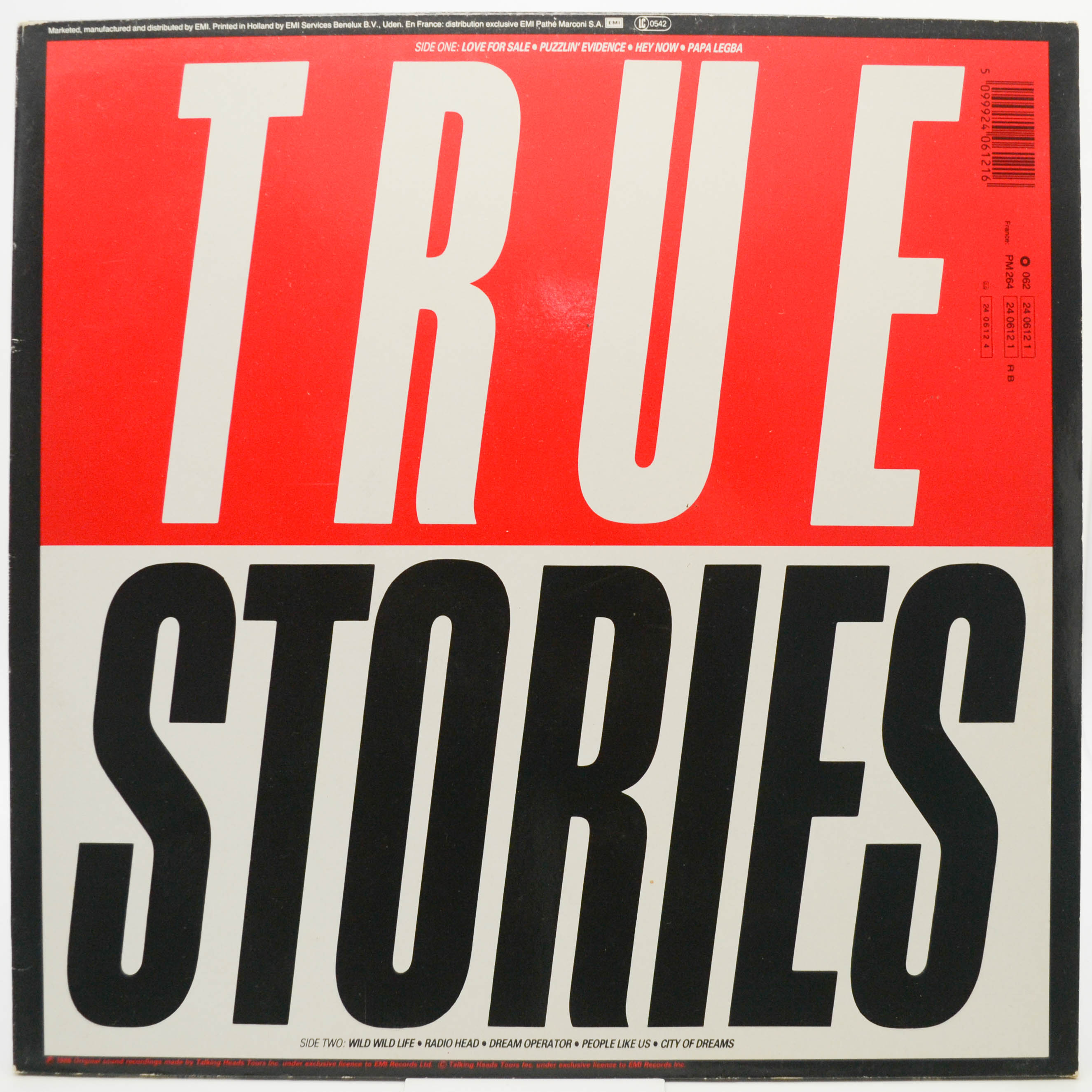 Виниловая пластинка Talking Heads — True Stories, 1986