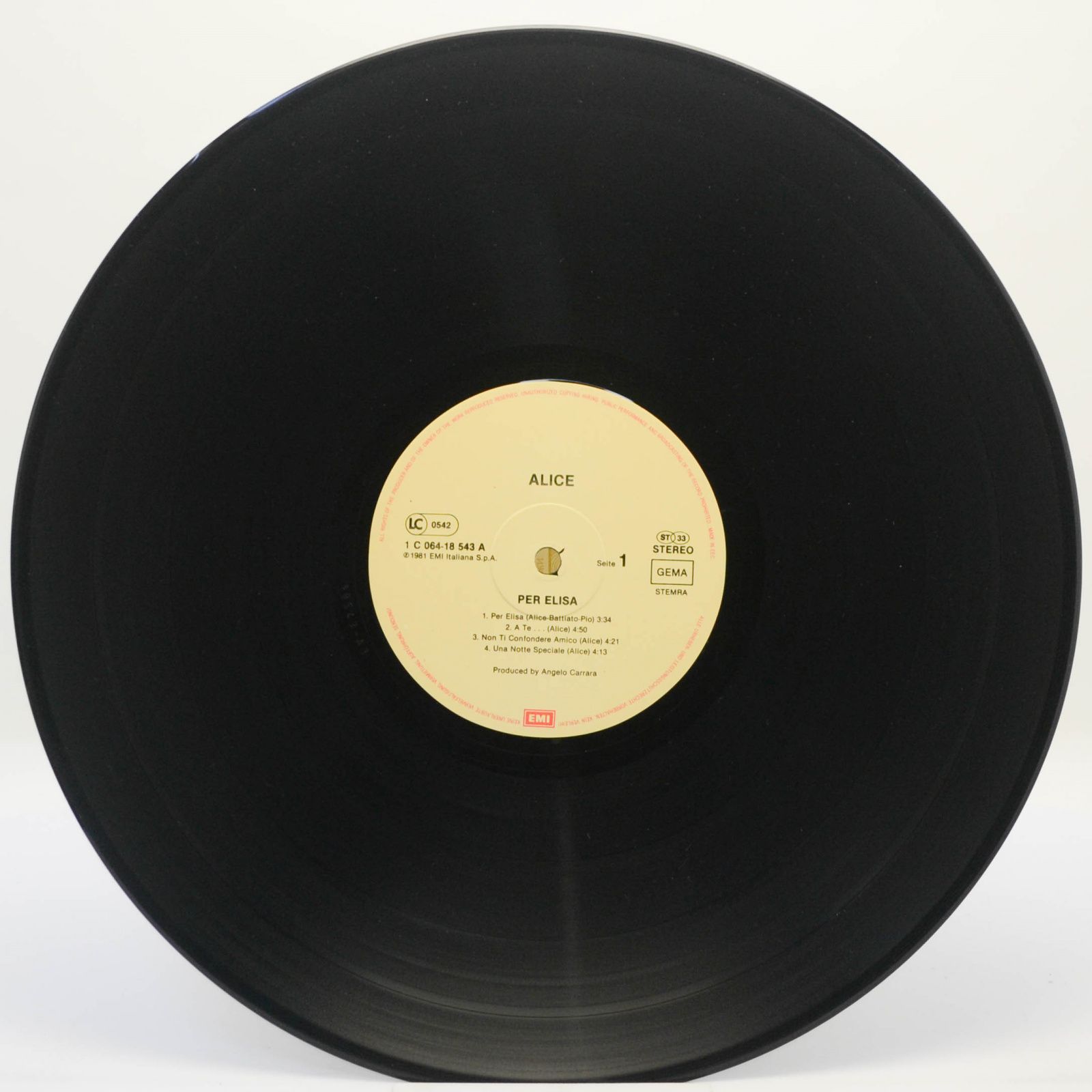 Виниловая пластинка Alice — Per Elisa, 1981