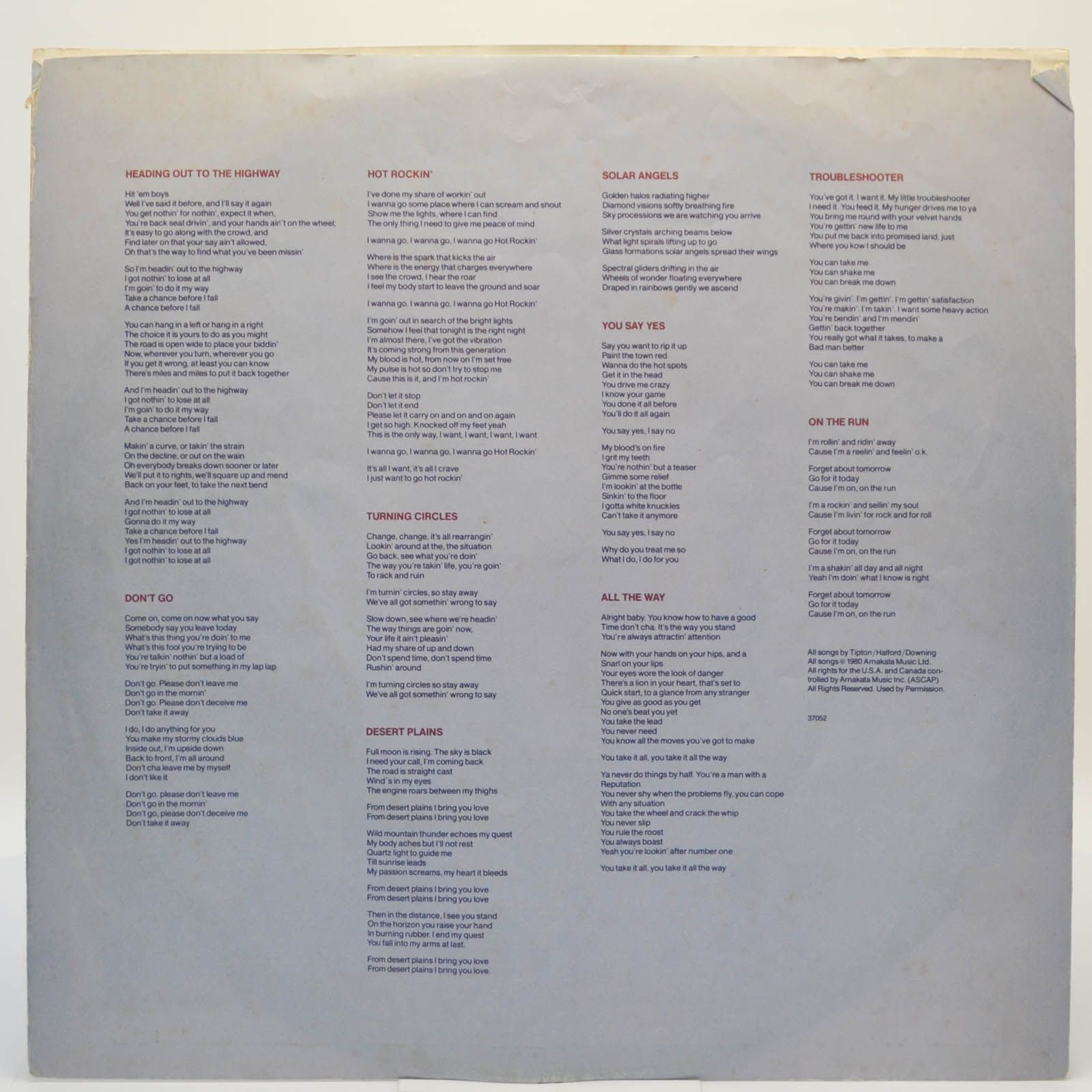 Виниловая пластинка Judas Priest — Point Of Entry (USA), 1981