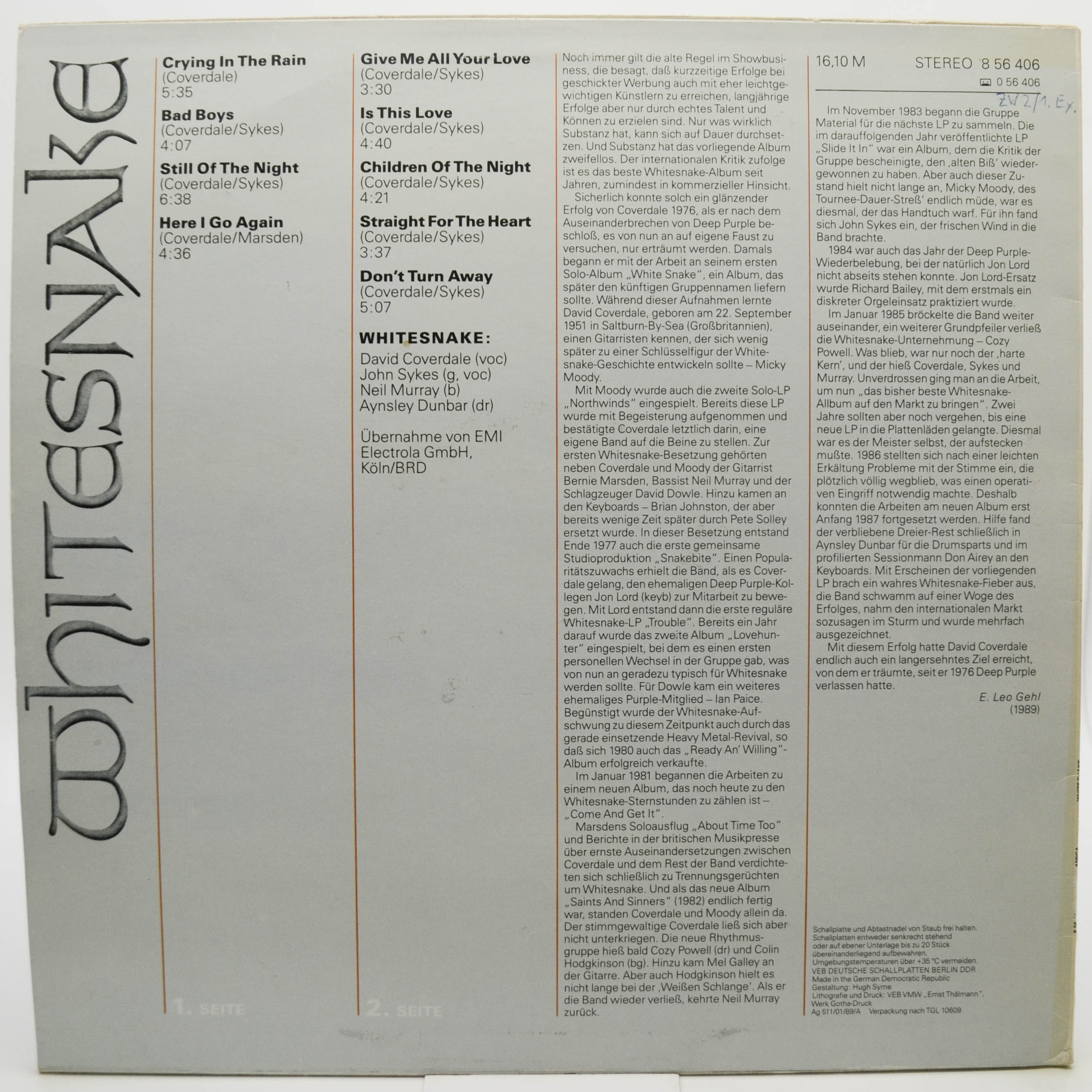 Whitesnake — Whitesnake, 1989