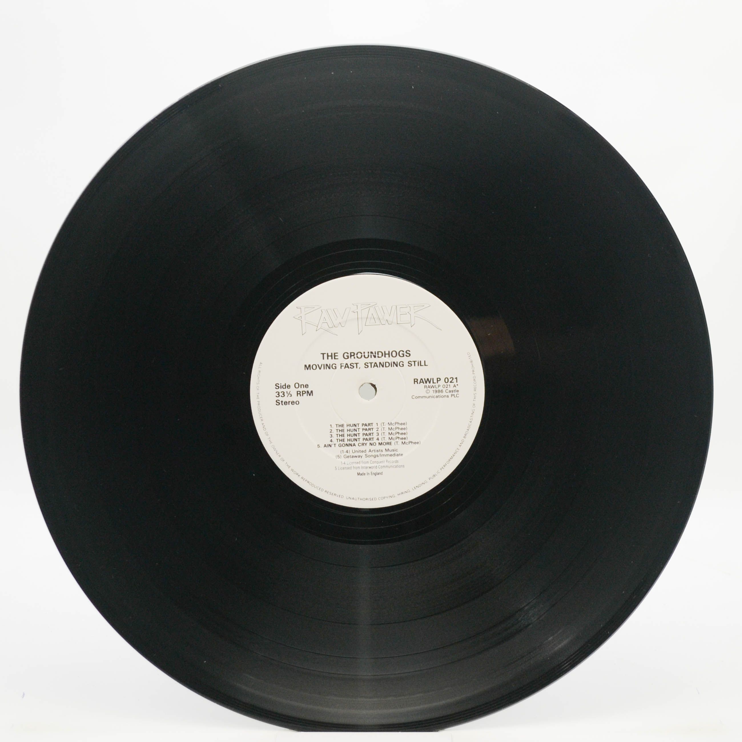 Groundhogs — Moving Fast - Standing Still (2LP, UK), 1986