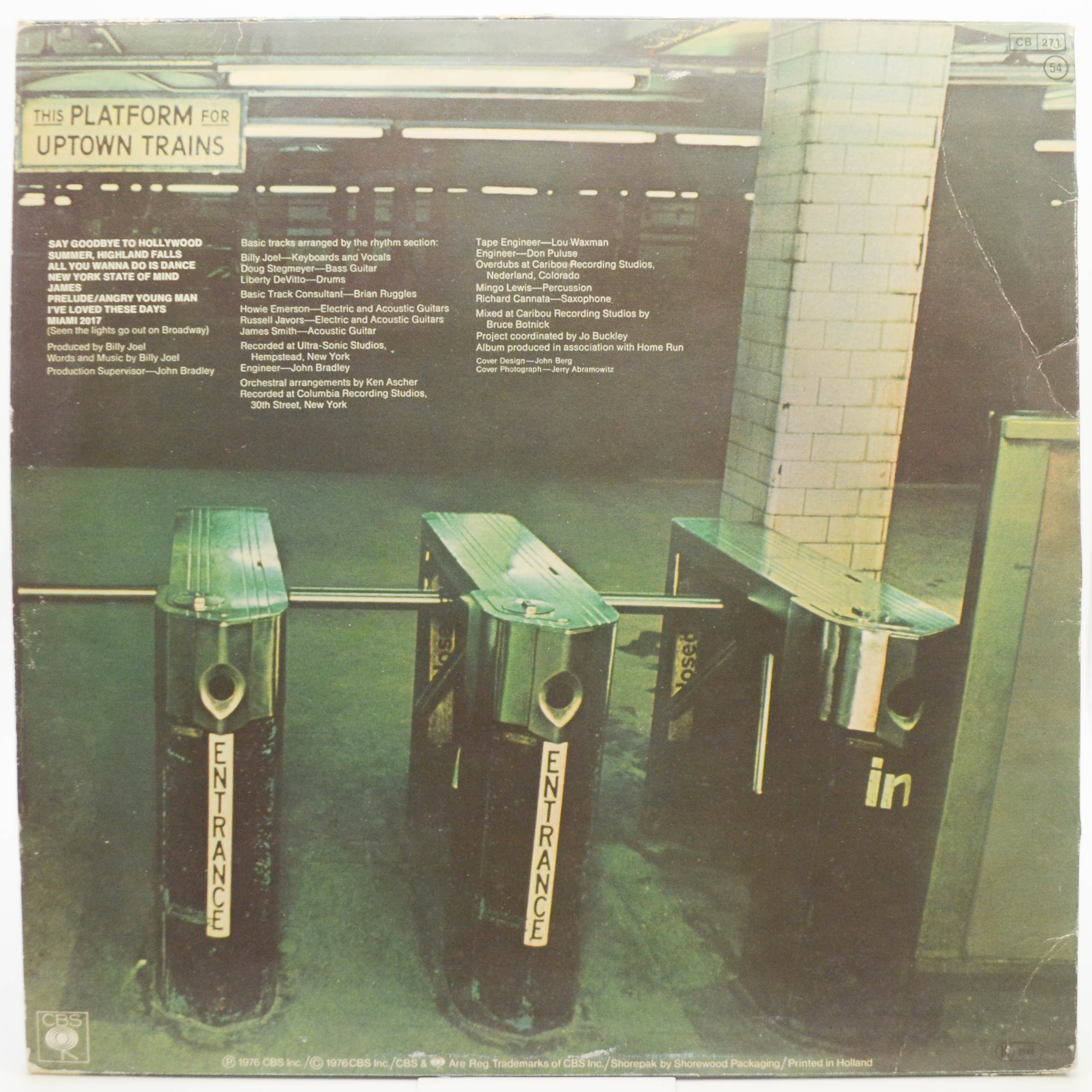 Billy Joel — Turnstiles, 1976