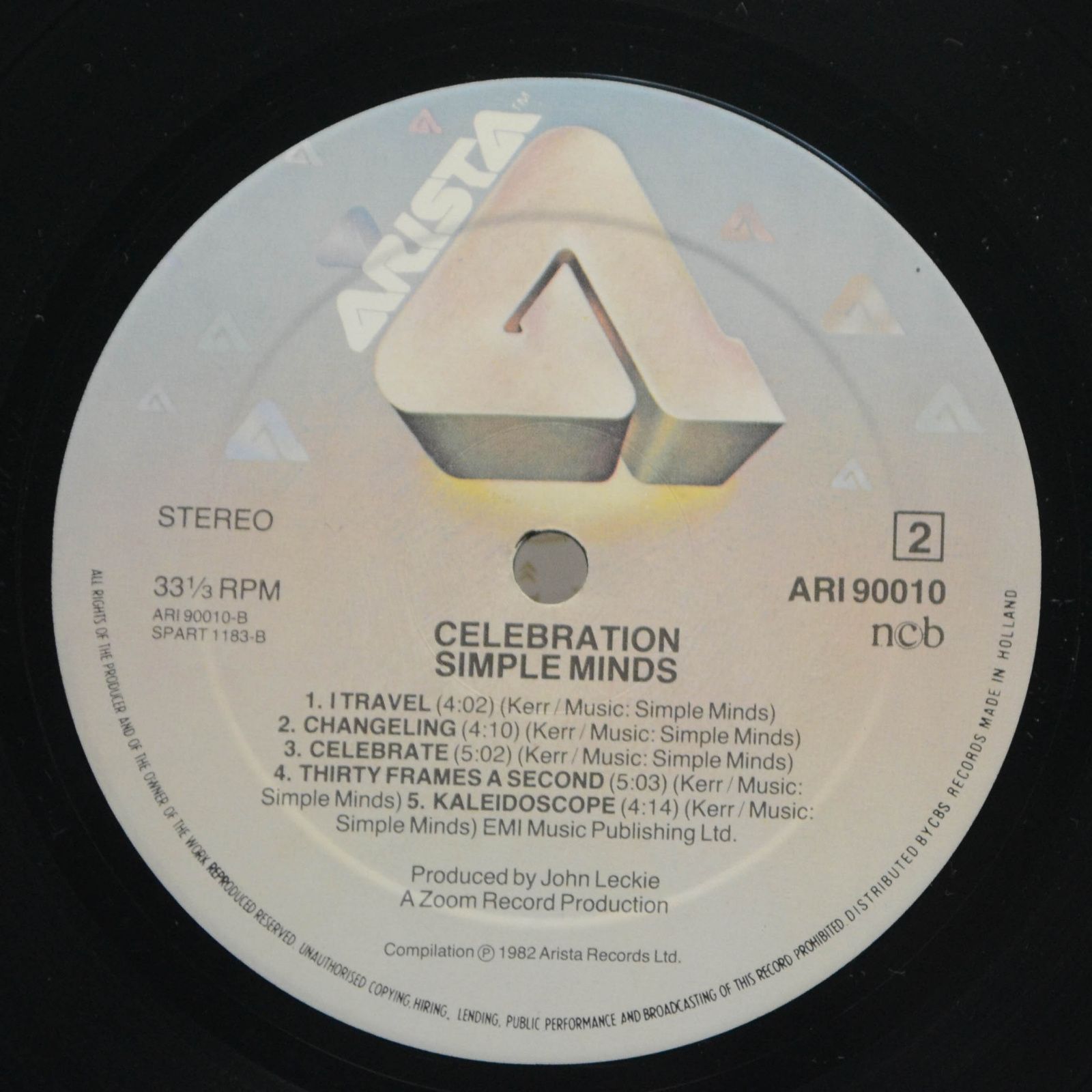 Виниловая пластинка Simple Minds — Celebration, 1982