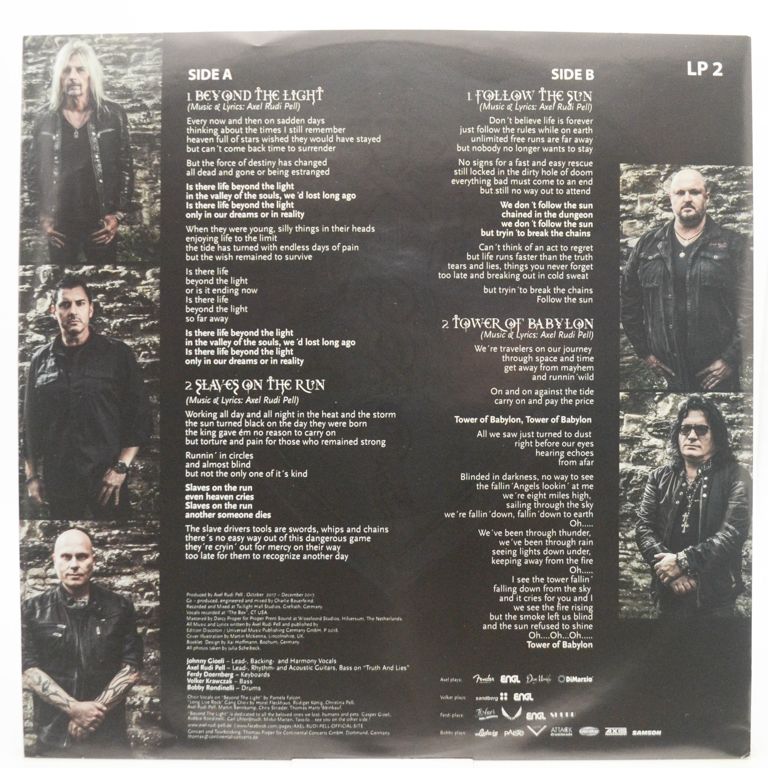 Виниловая пластинка Axel Rudi Pell — Knights Call (2LP), 2018