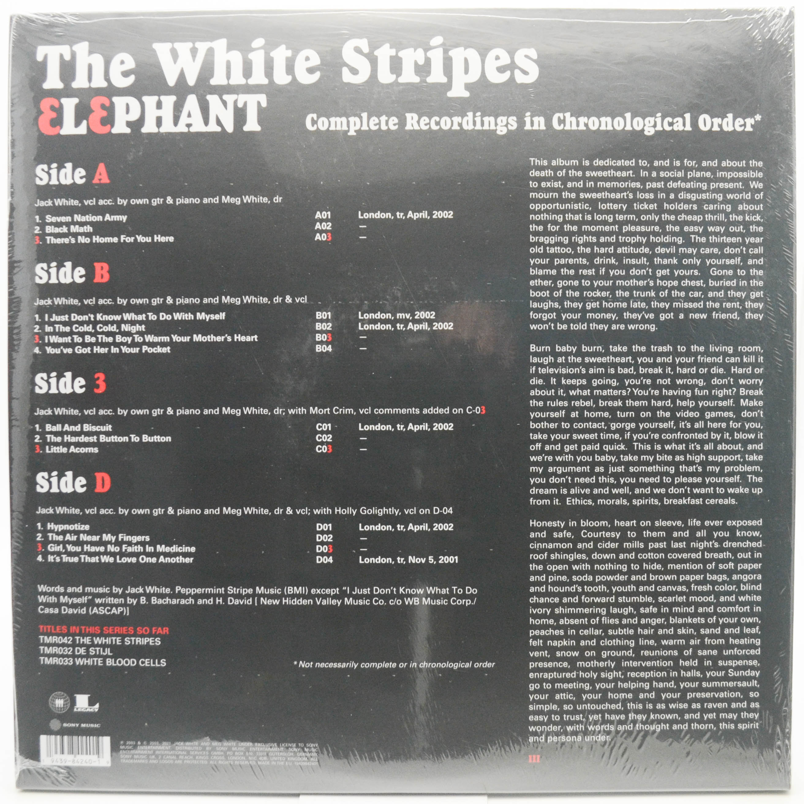 White Stripes — Elephant (2LP), 2003