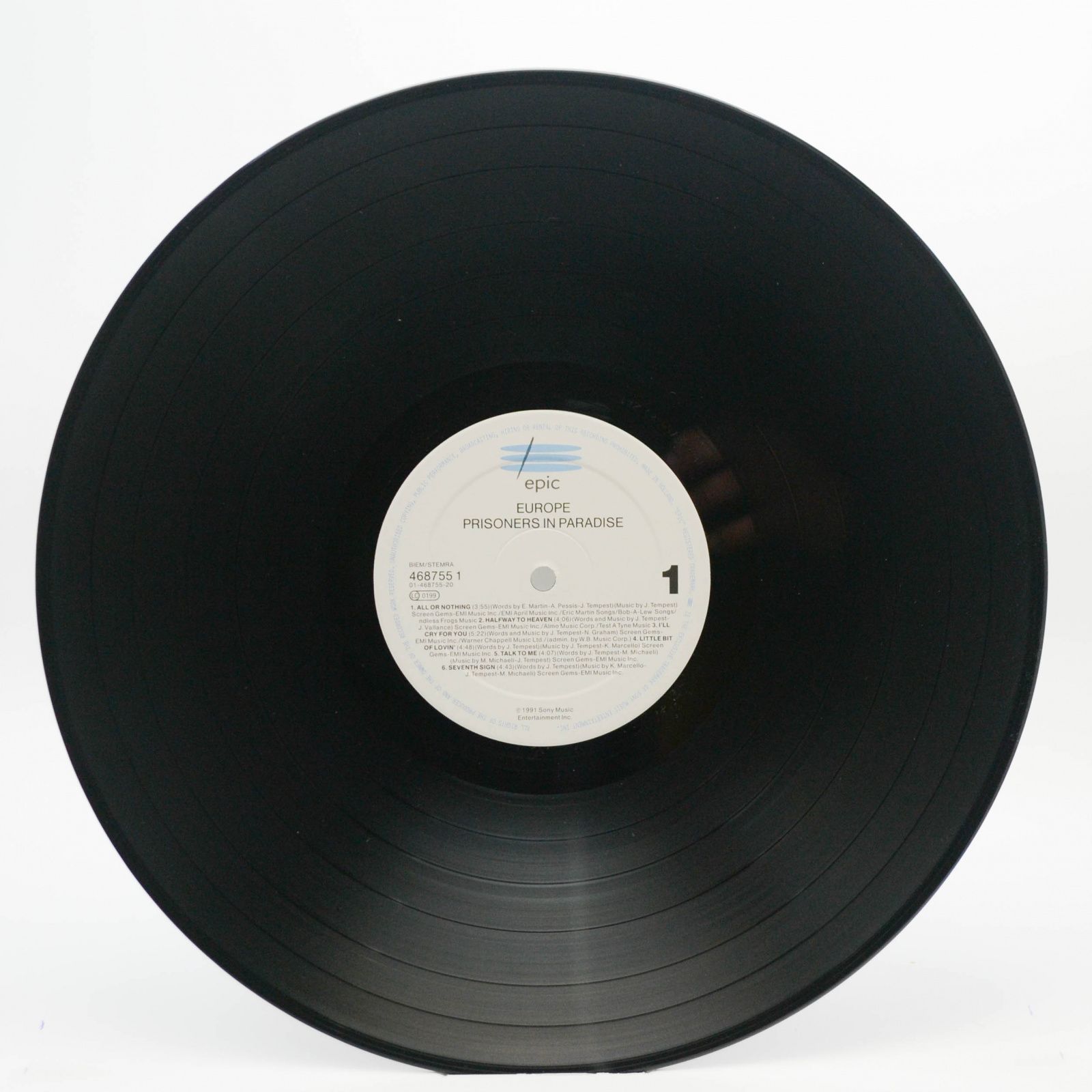 Europe — Prisoners In Paradise, 1991