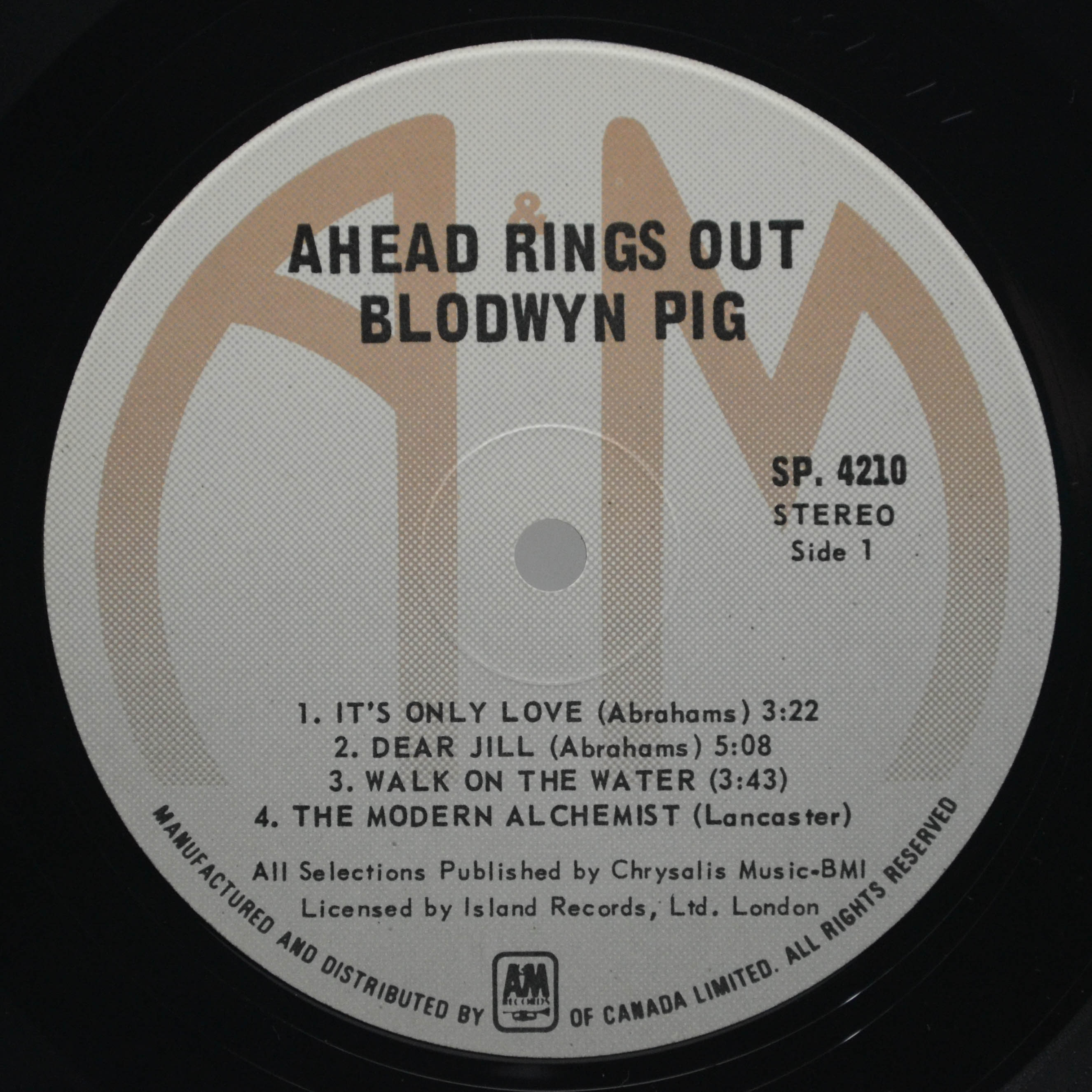 Виниловая пластинка Blodwyn Pig — Ahead Rings Out, 1969