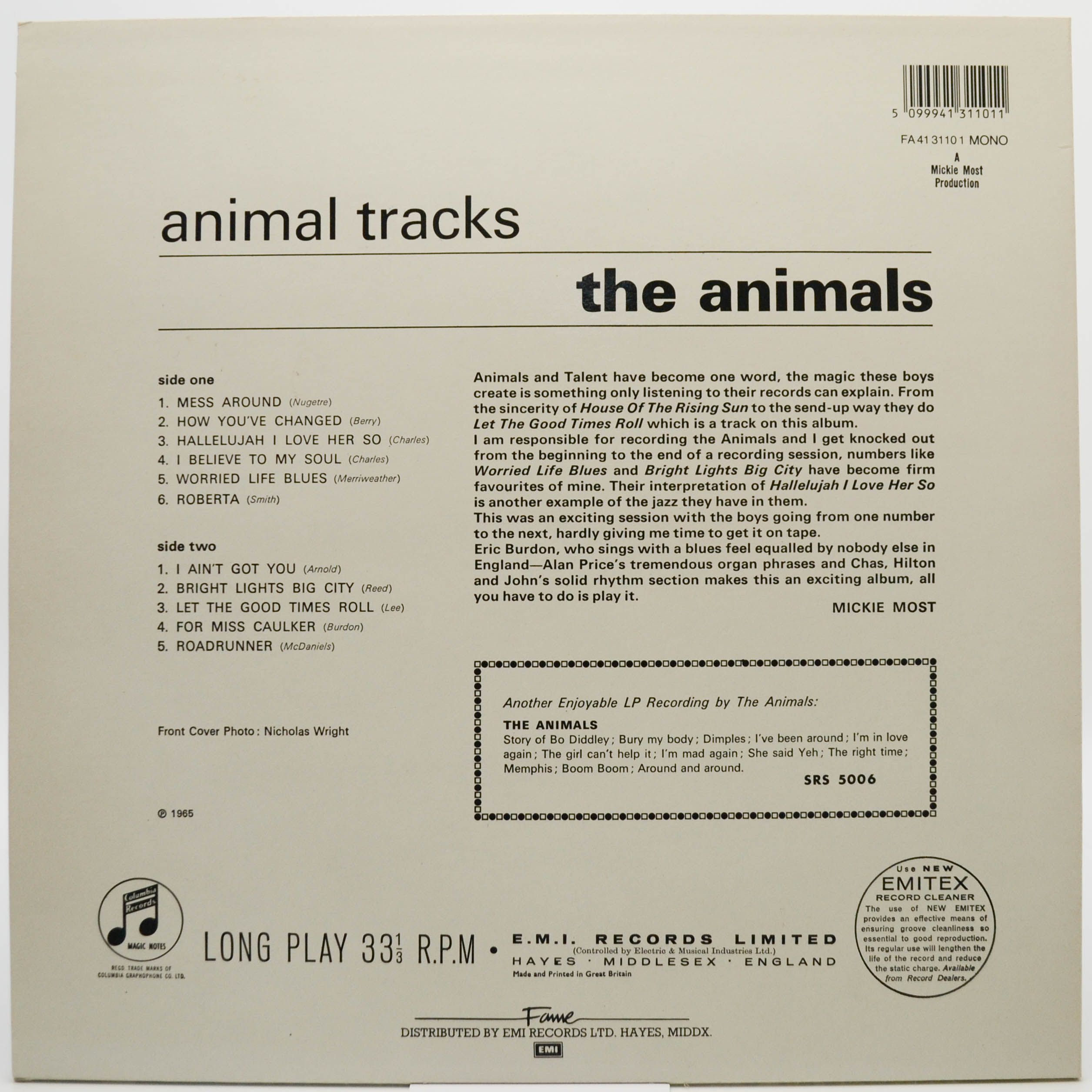 Animals — Animal Tracks, 1965