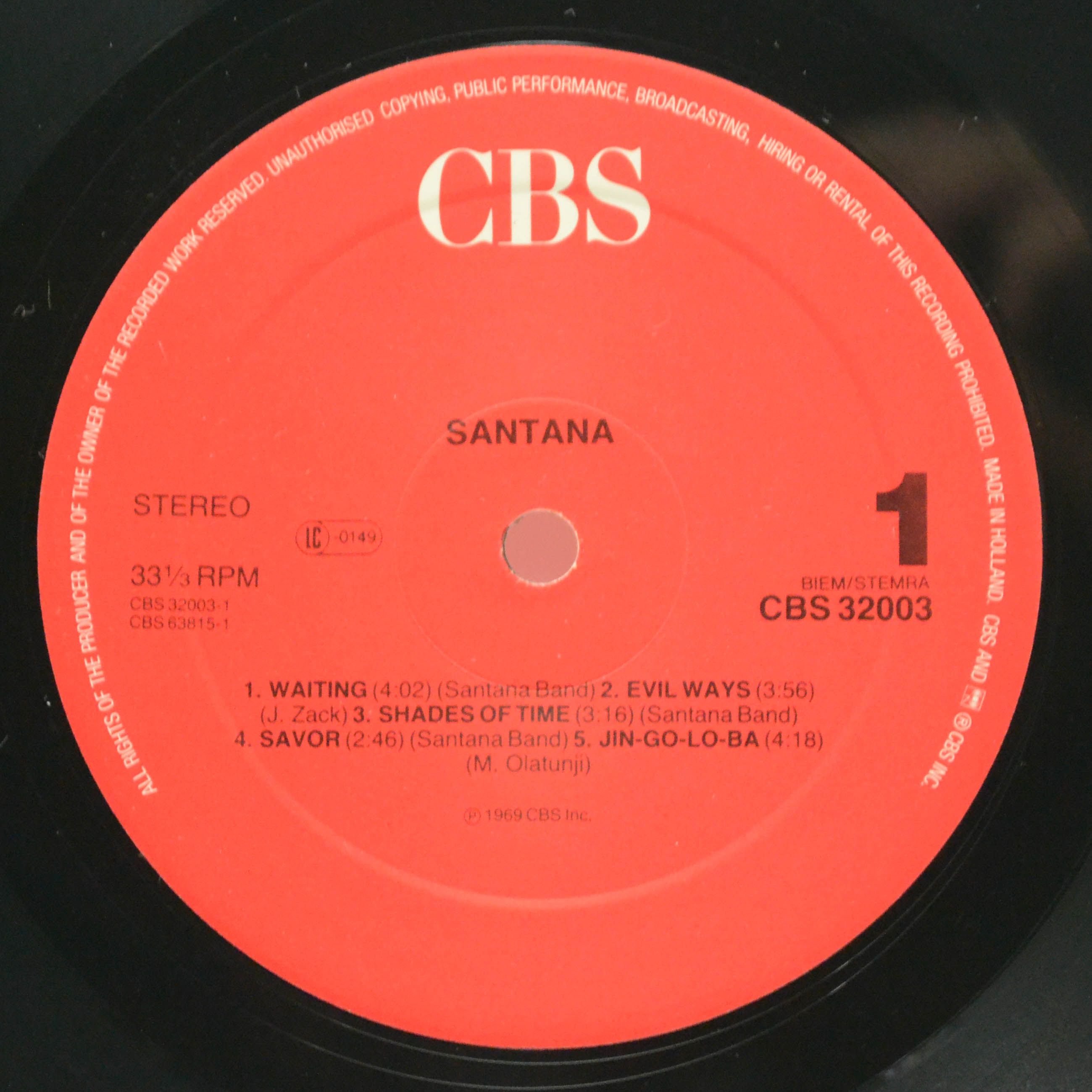 Santana — Santana, 1969