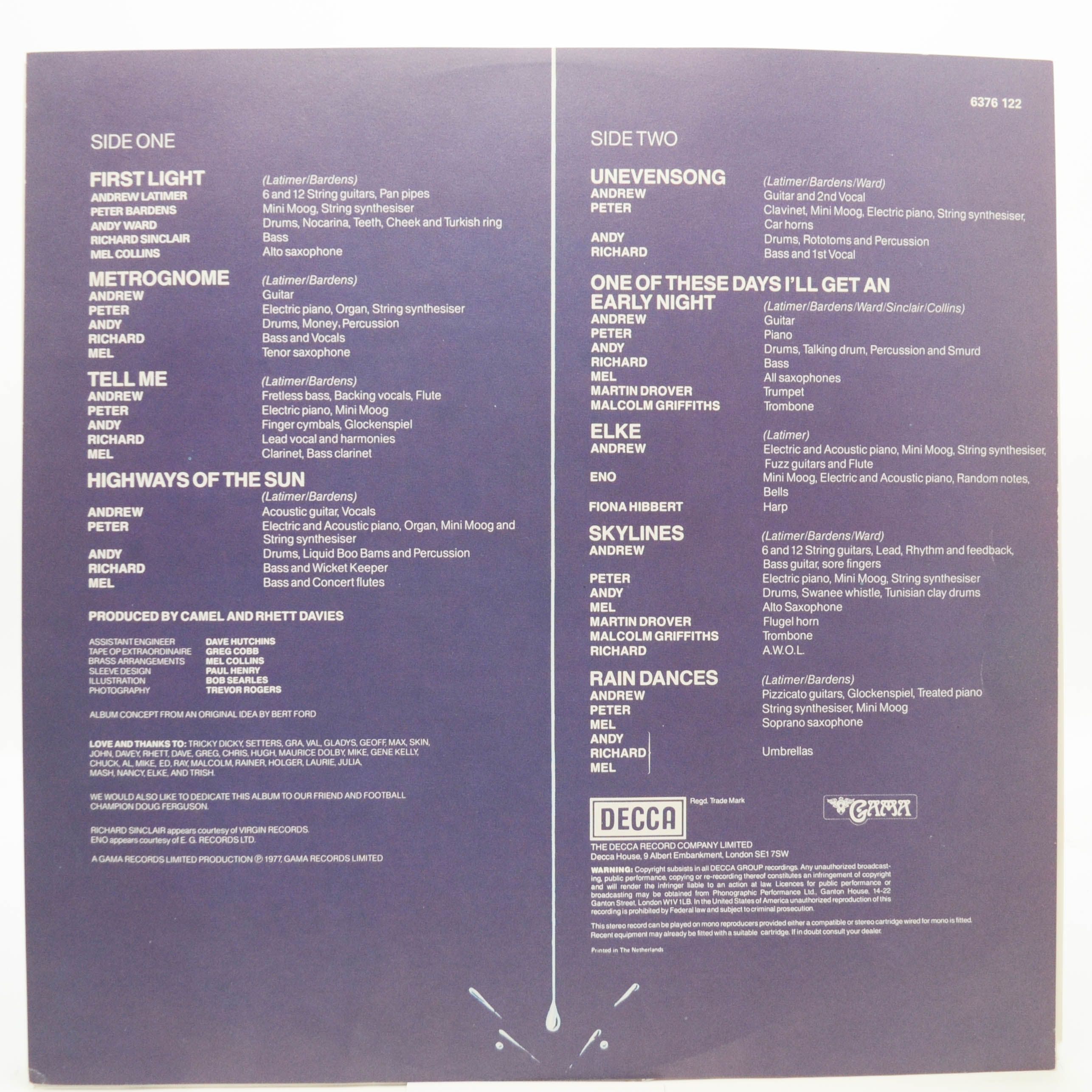 Camel — Rain Dances, 1977