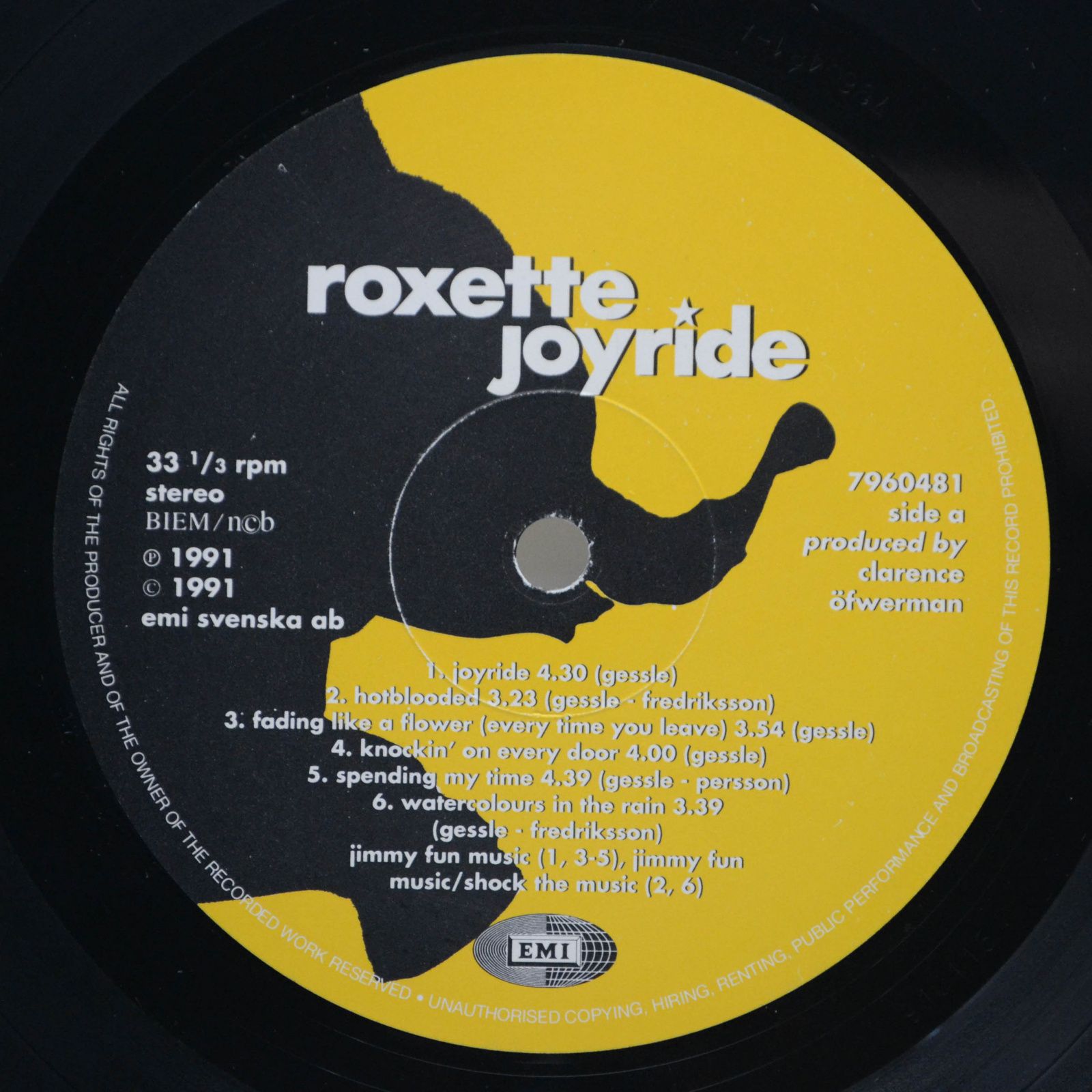 Roxette — Joyride, 1991