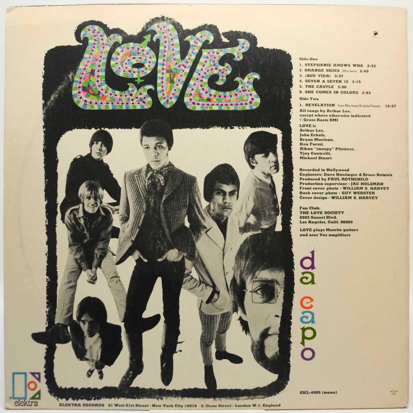 Love — Da Capo (USA), 1966