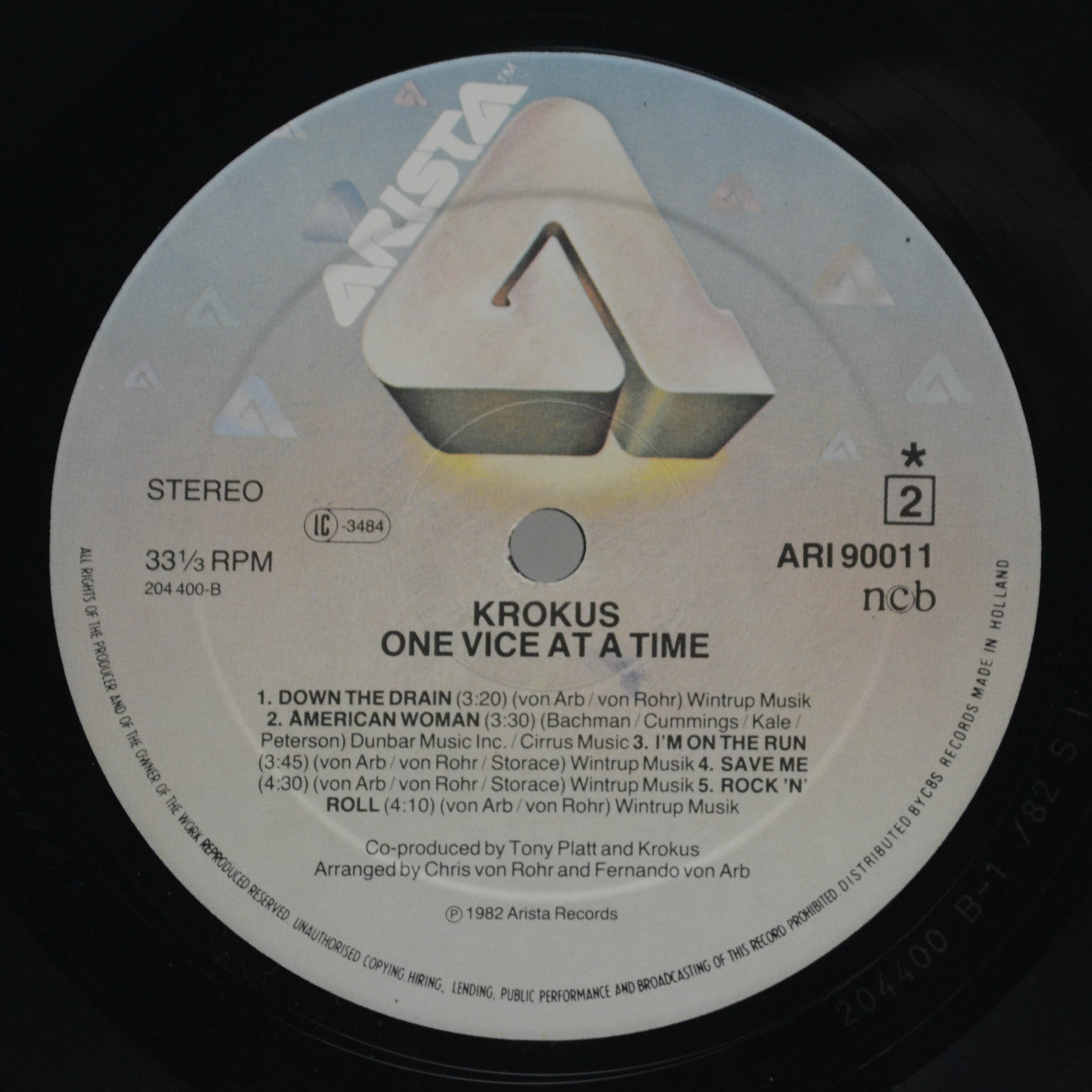 Krokus — One Vice At A Time, 1982