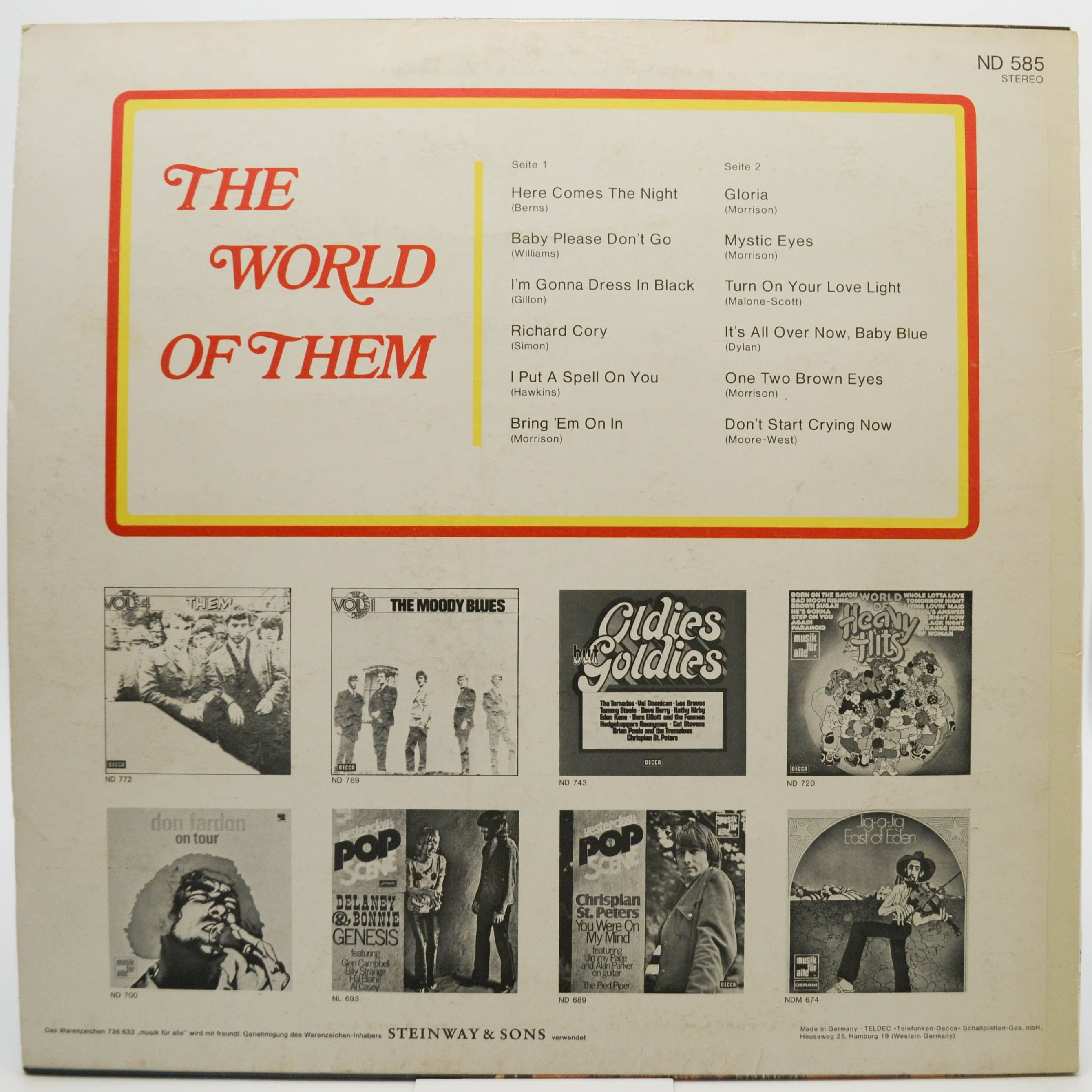Them — The World Of Them, 1970