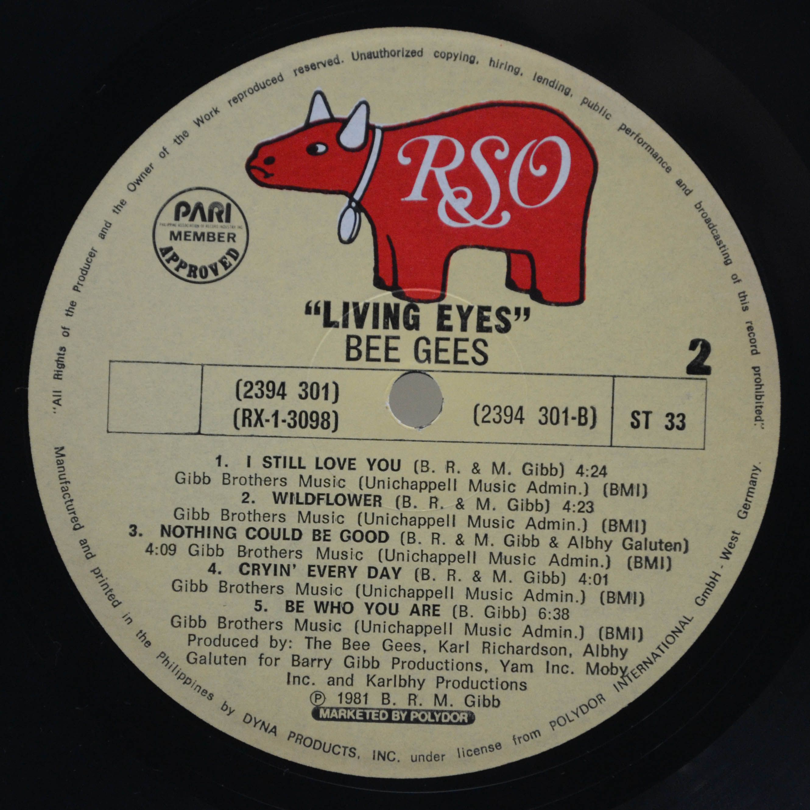 Bee Gees — Living Eyes, 1981