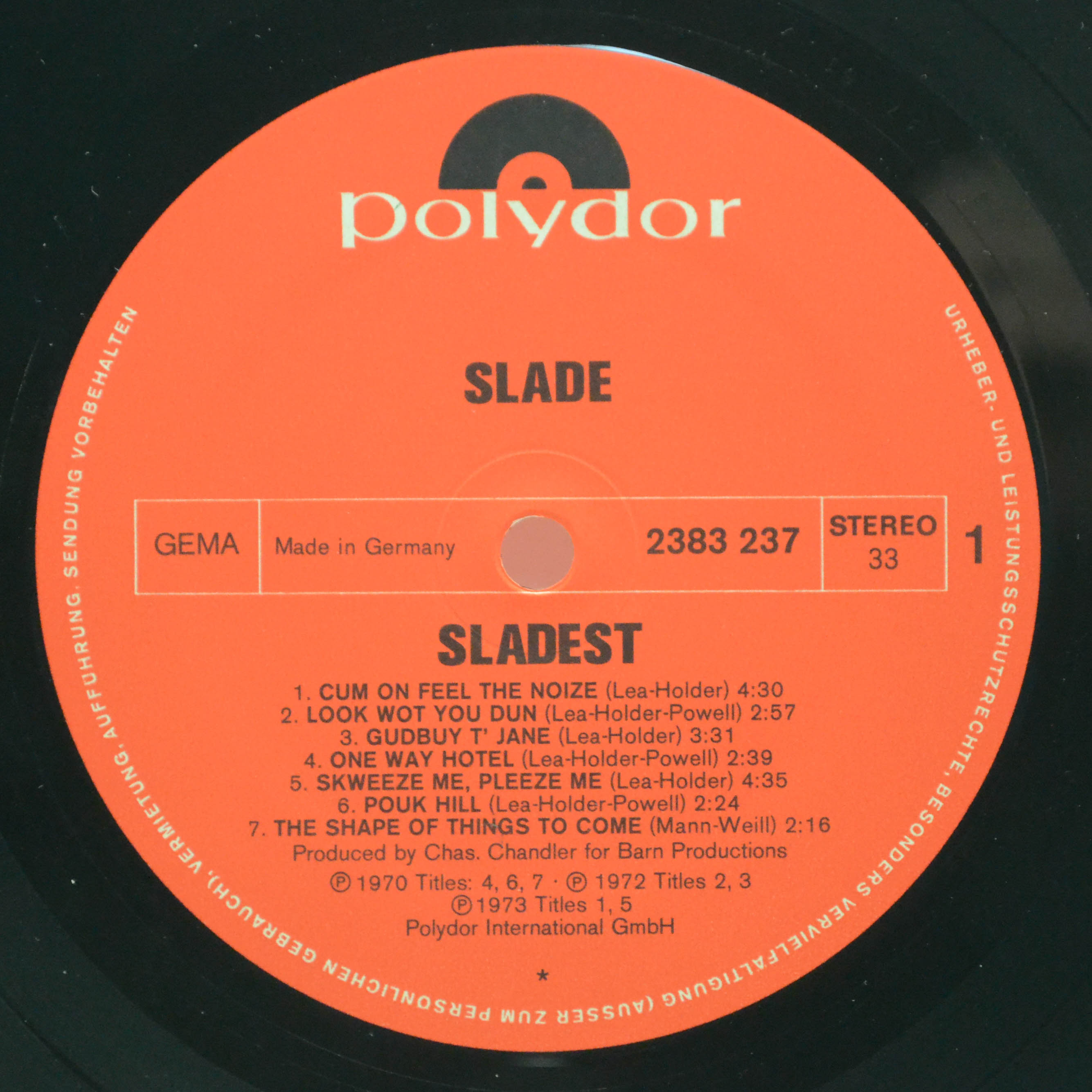 Slade — Sladest (booklet), 1973