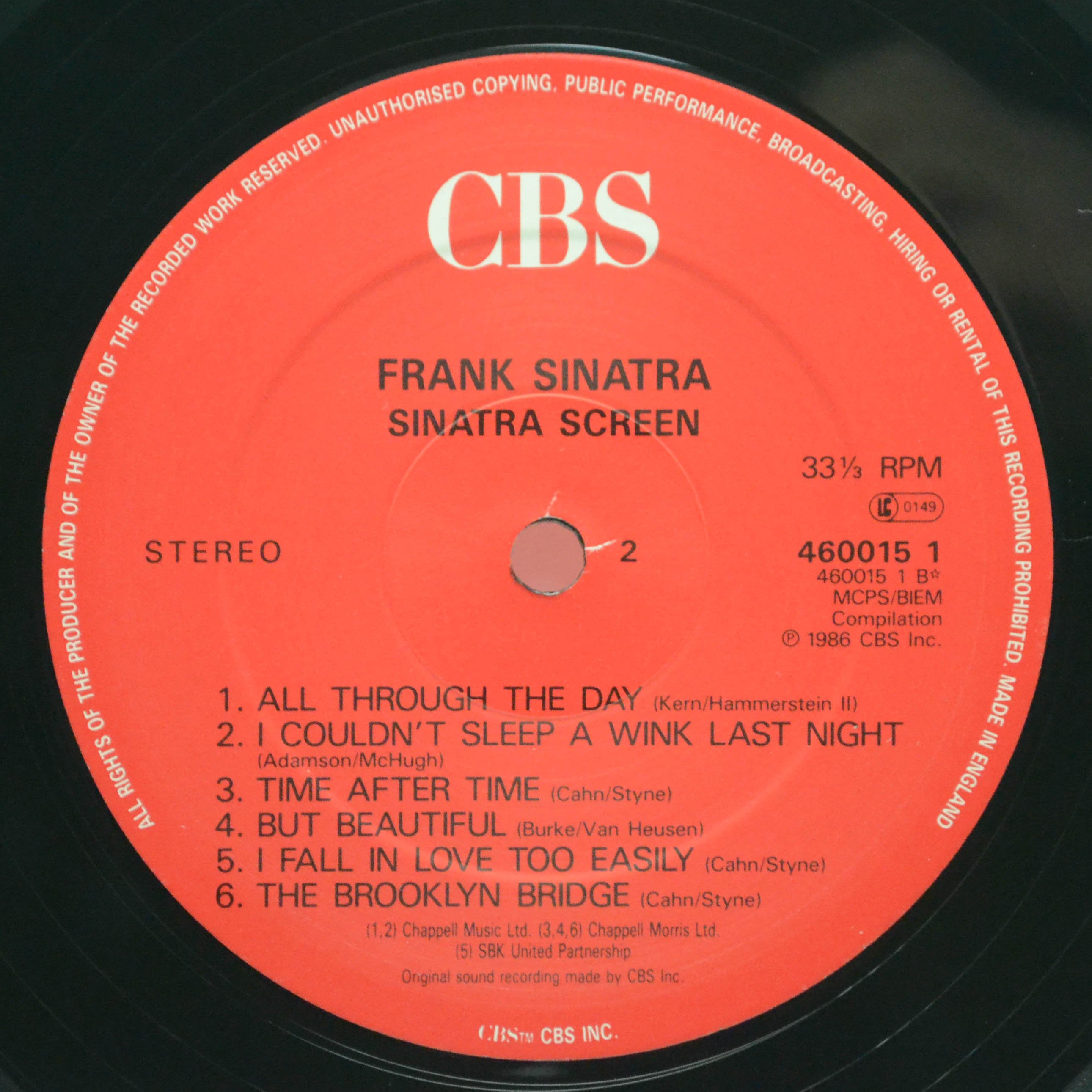 Frank Sinatra — Sinatra Screen, 1987