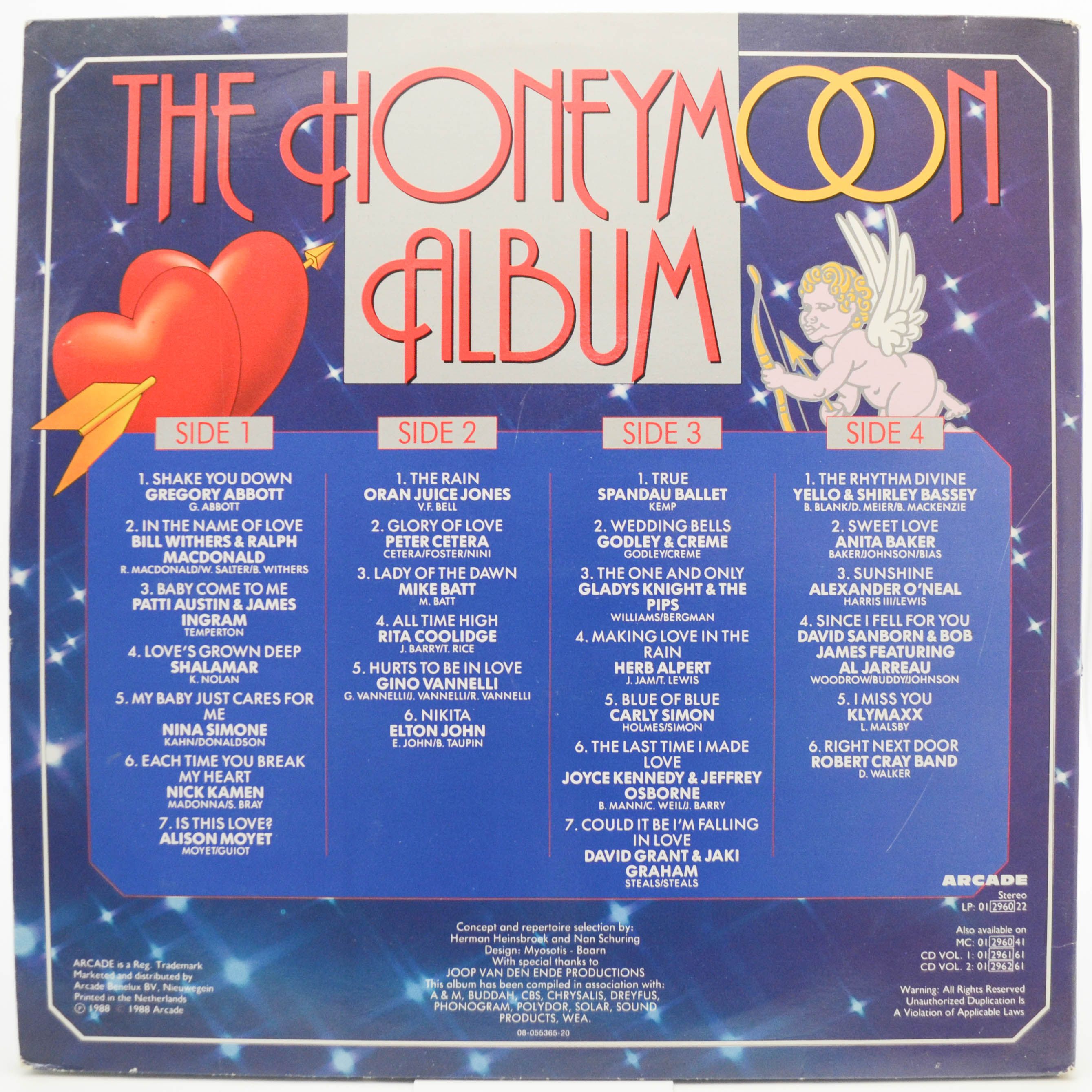 Various — The Honeymoon Album (2LP), 1988