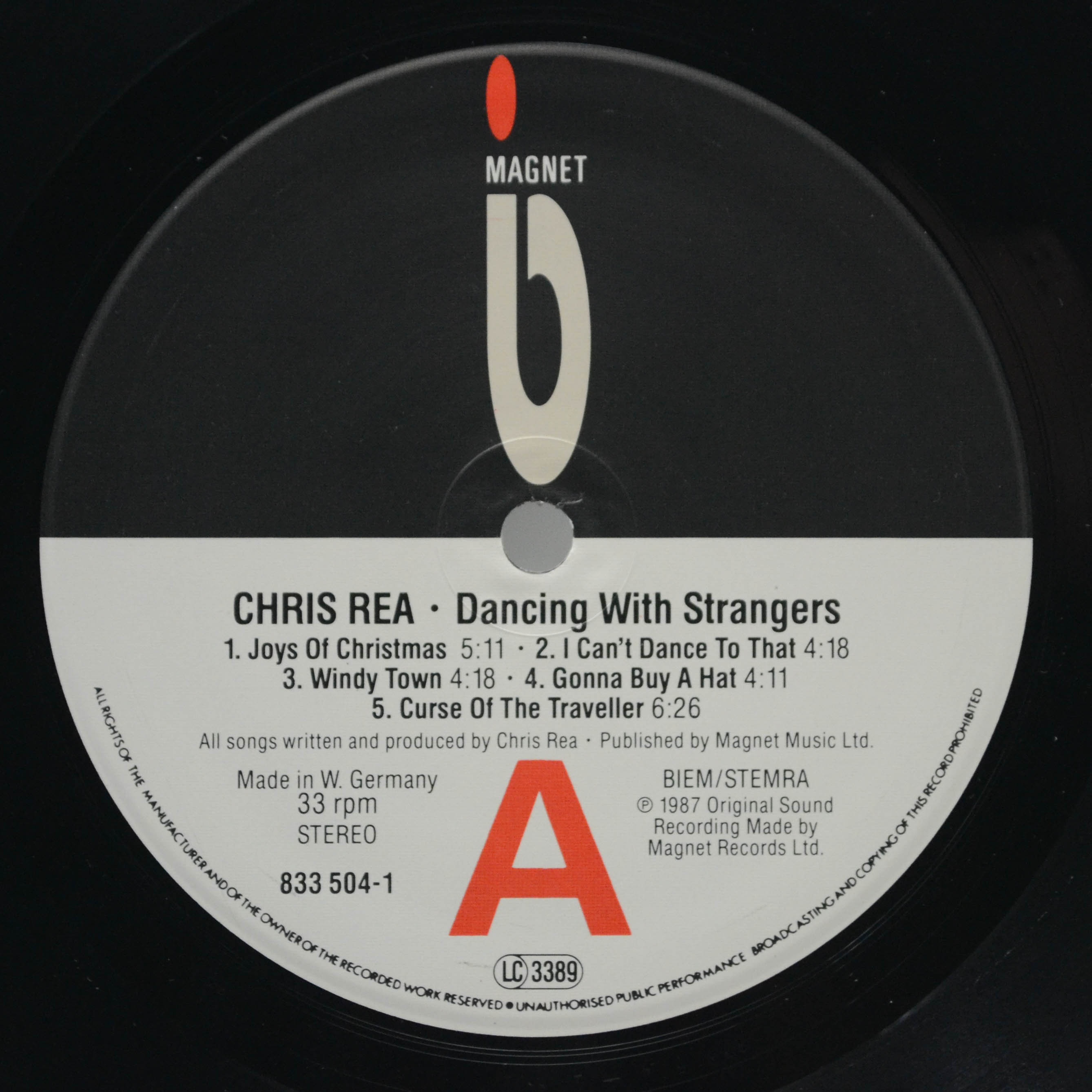 Chris Rea — Dancing With Strangers, 1987