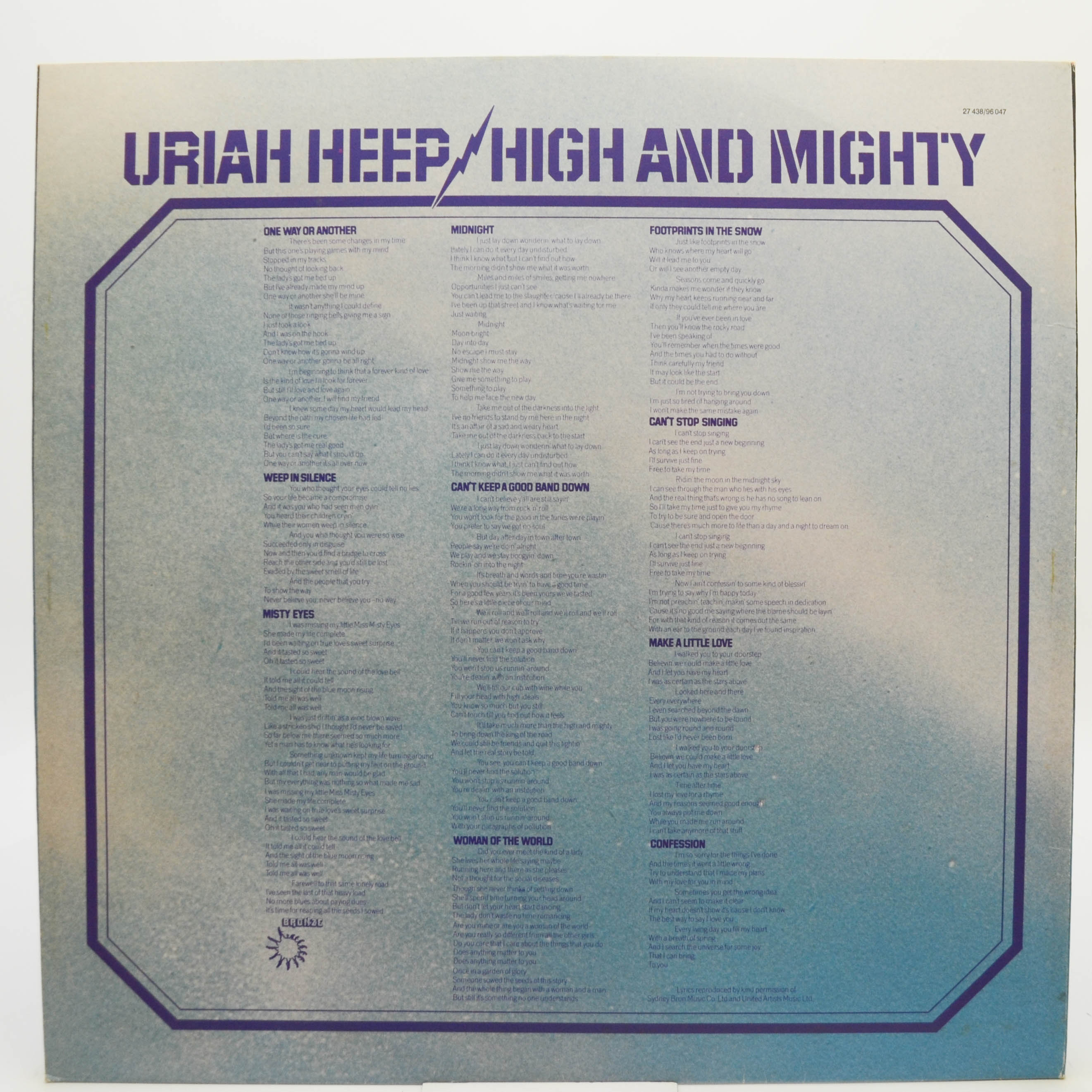Uriah Heep — High And Mighty, 1976