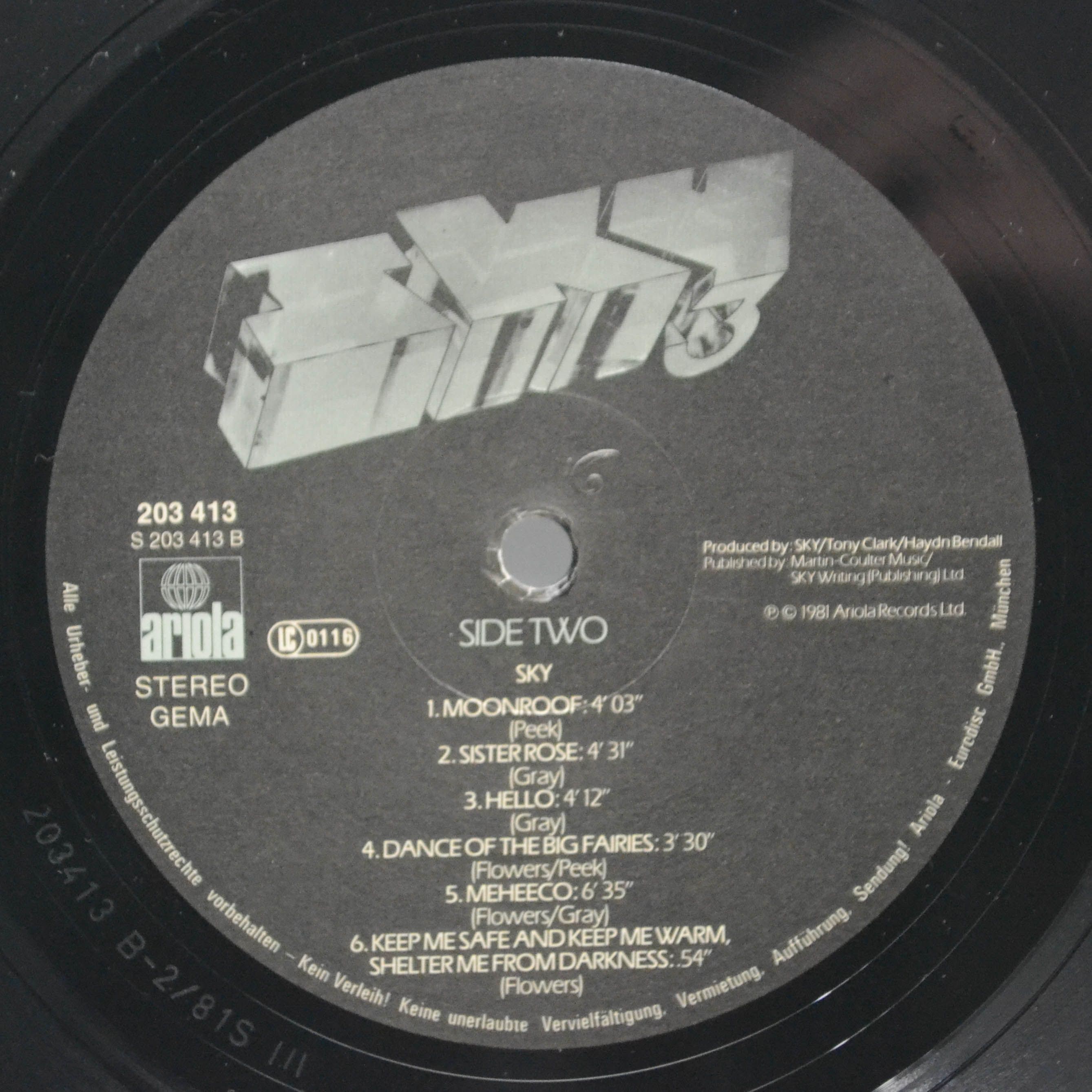 Виниловая пластинка Sky — Sky 3, 1981