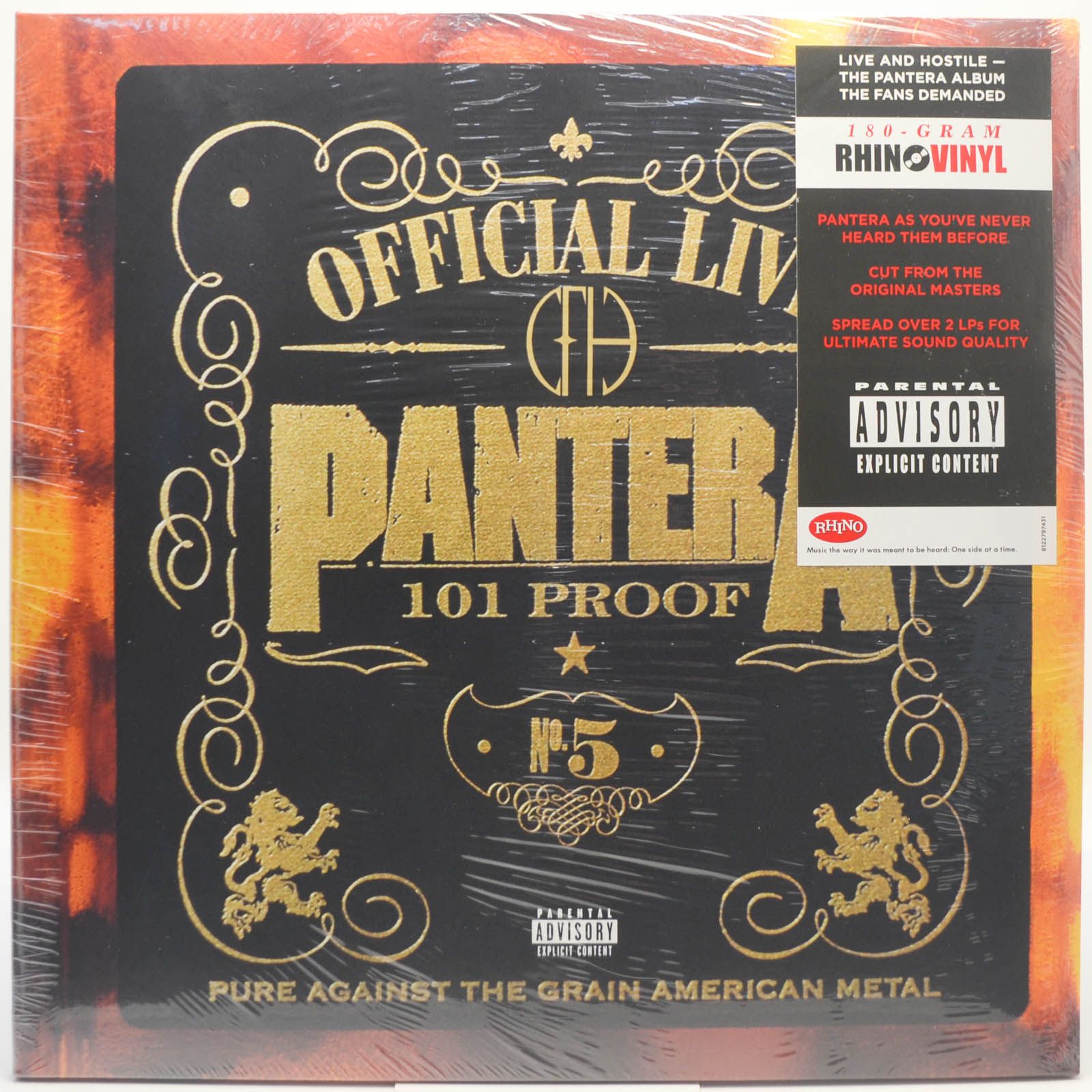 Виниловая пластинка Pantera — Official Live: 101 Proof (2LP), 1997