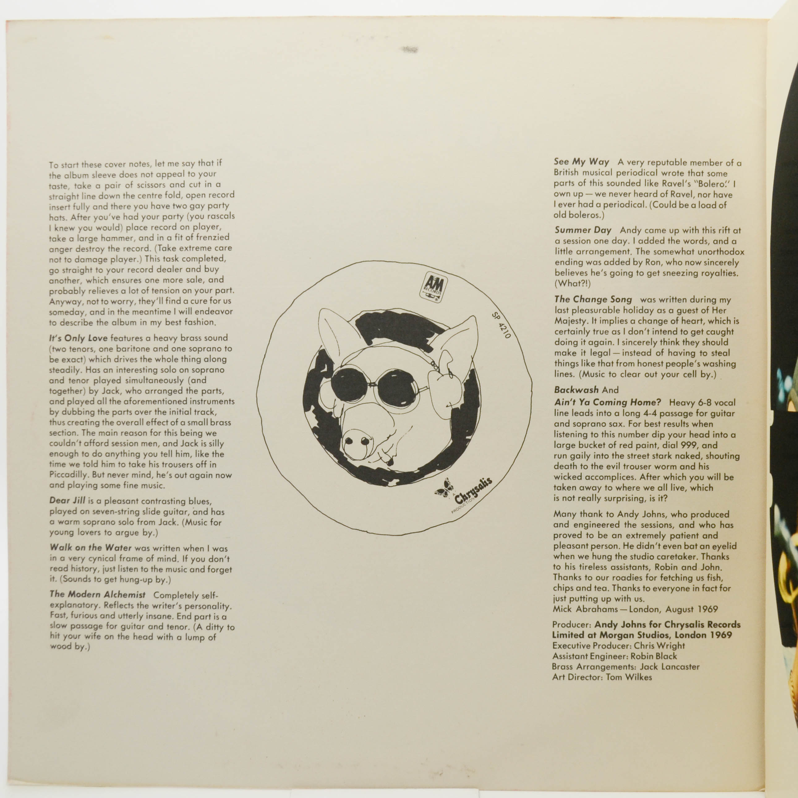 Виниловая пластинка Blodwyn Pig — Ahead Rings Out (USA), 1969