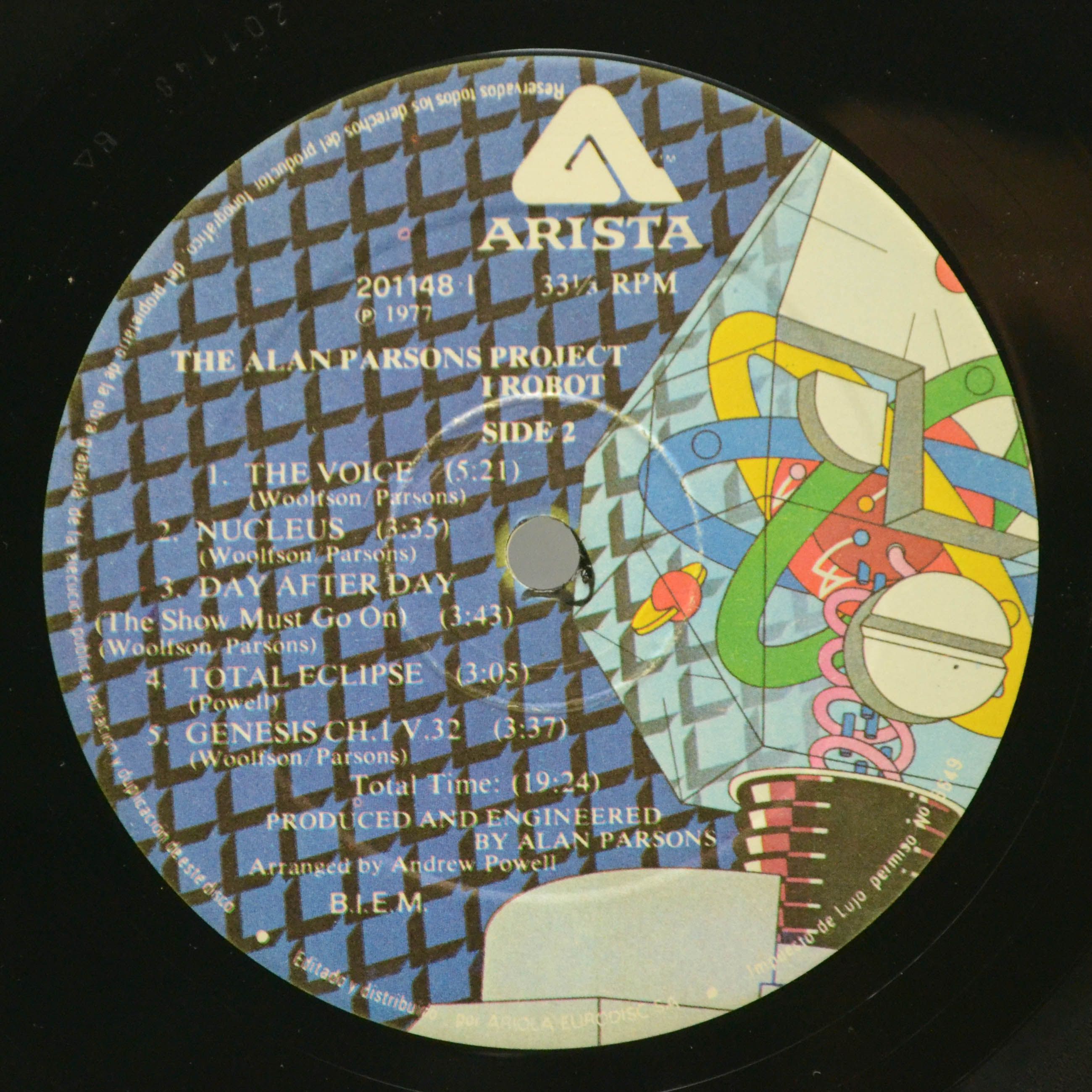 Виниловая пластинка The Alan Parsons Project — I Robot, 1981