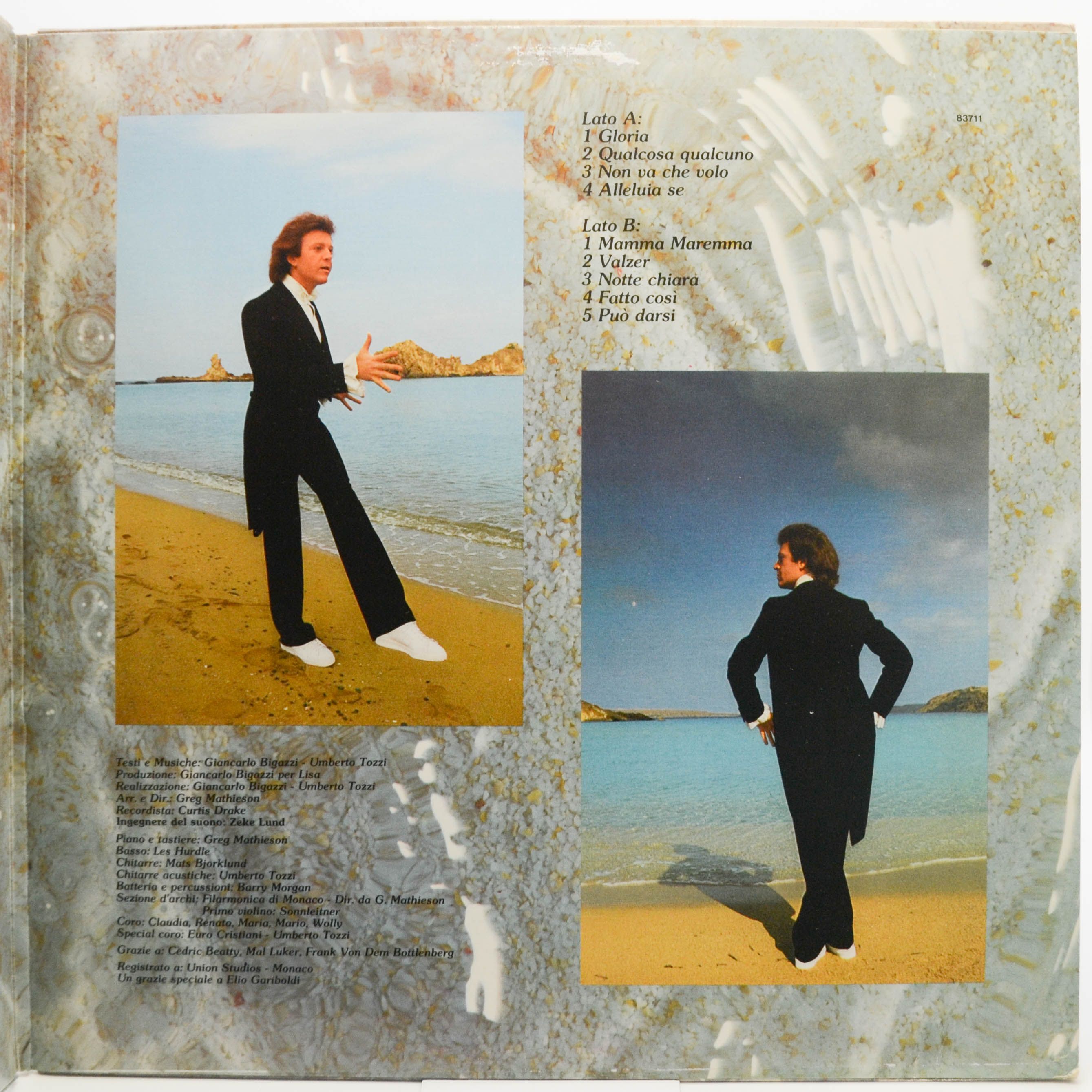 Виниловая пластинка Umberto Tozzi — Gloria, 1979