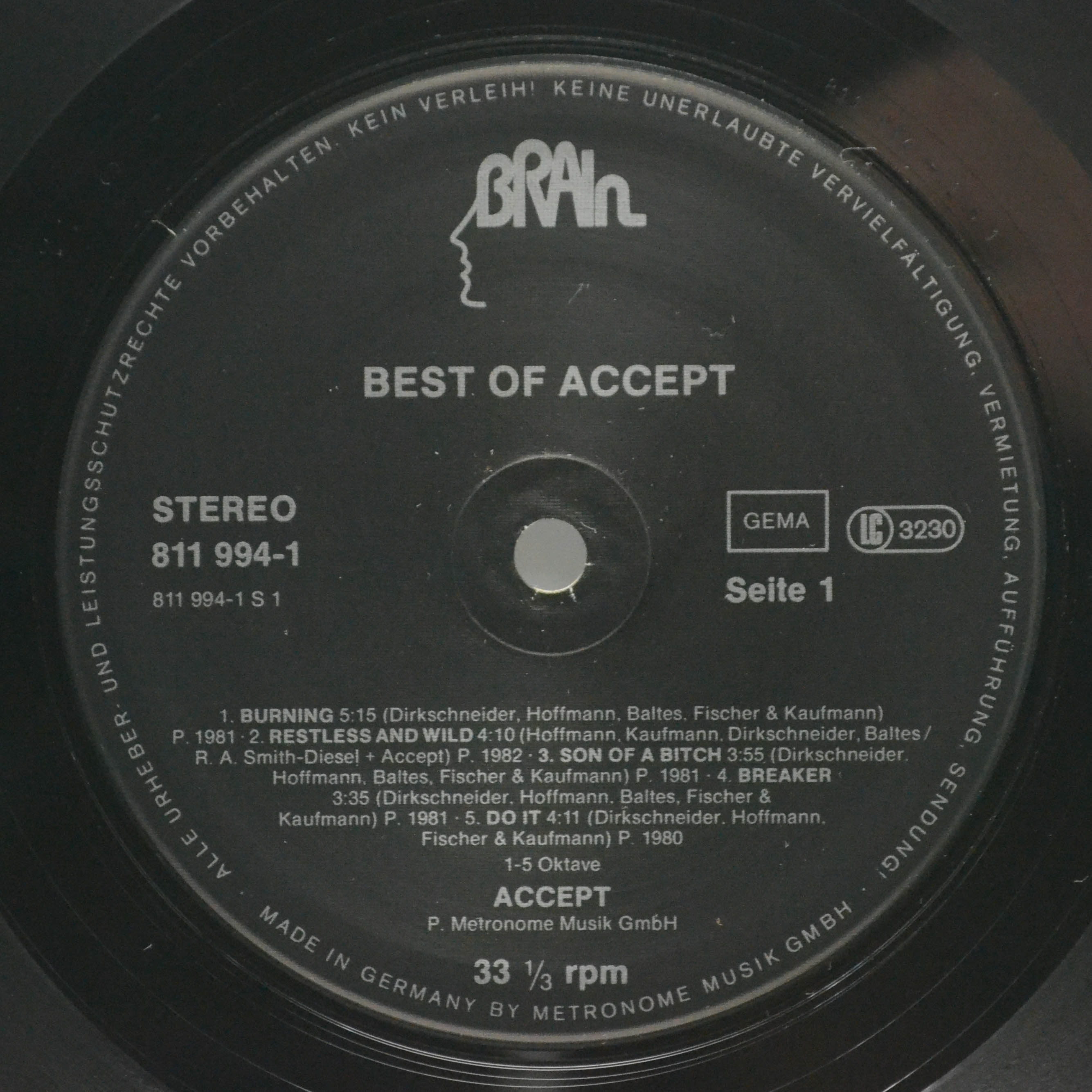 Accept — Best Of Accept, 1983