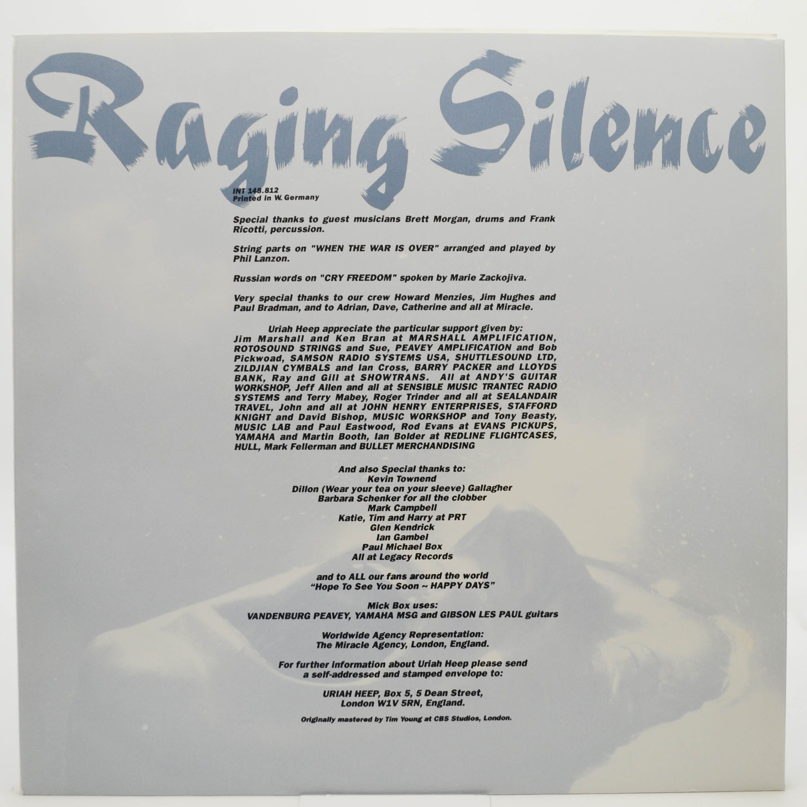 Uriah Heep — Raging Silence, 1989