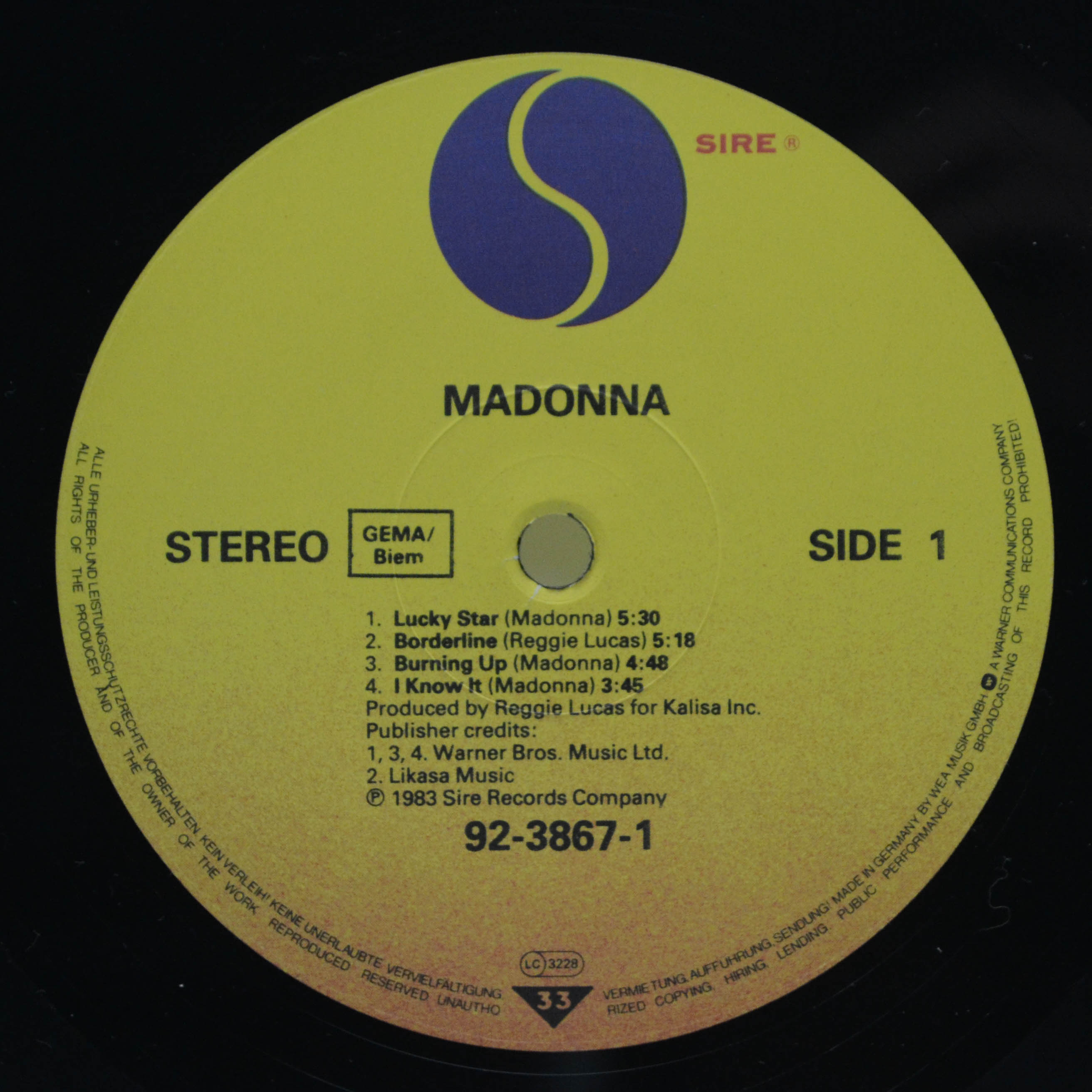 Madonna — Madonna, 1983