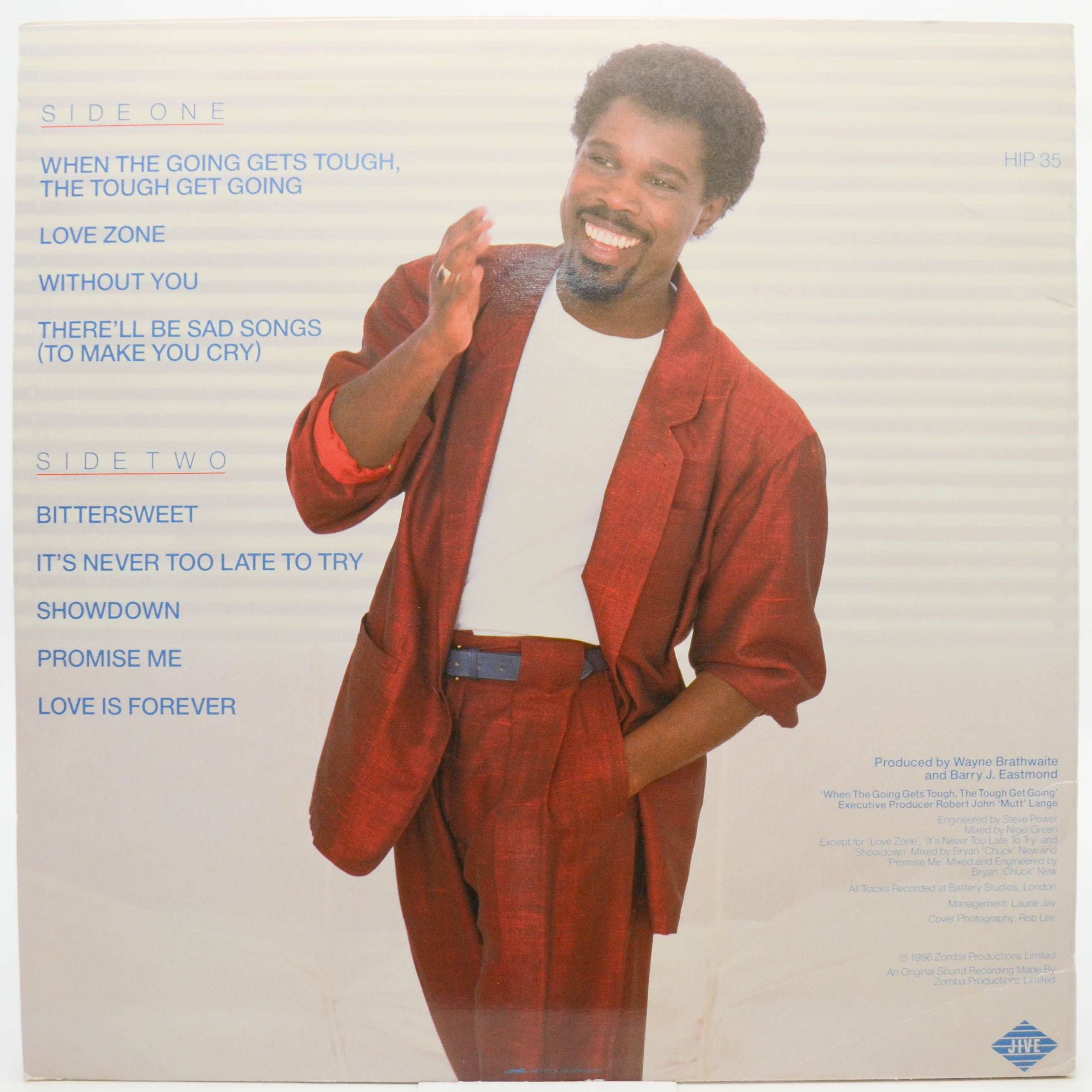 Виниловая пластинка Billy Ocean — Love Zone, 1986