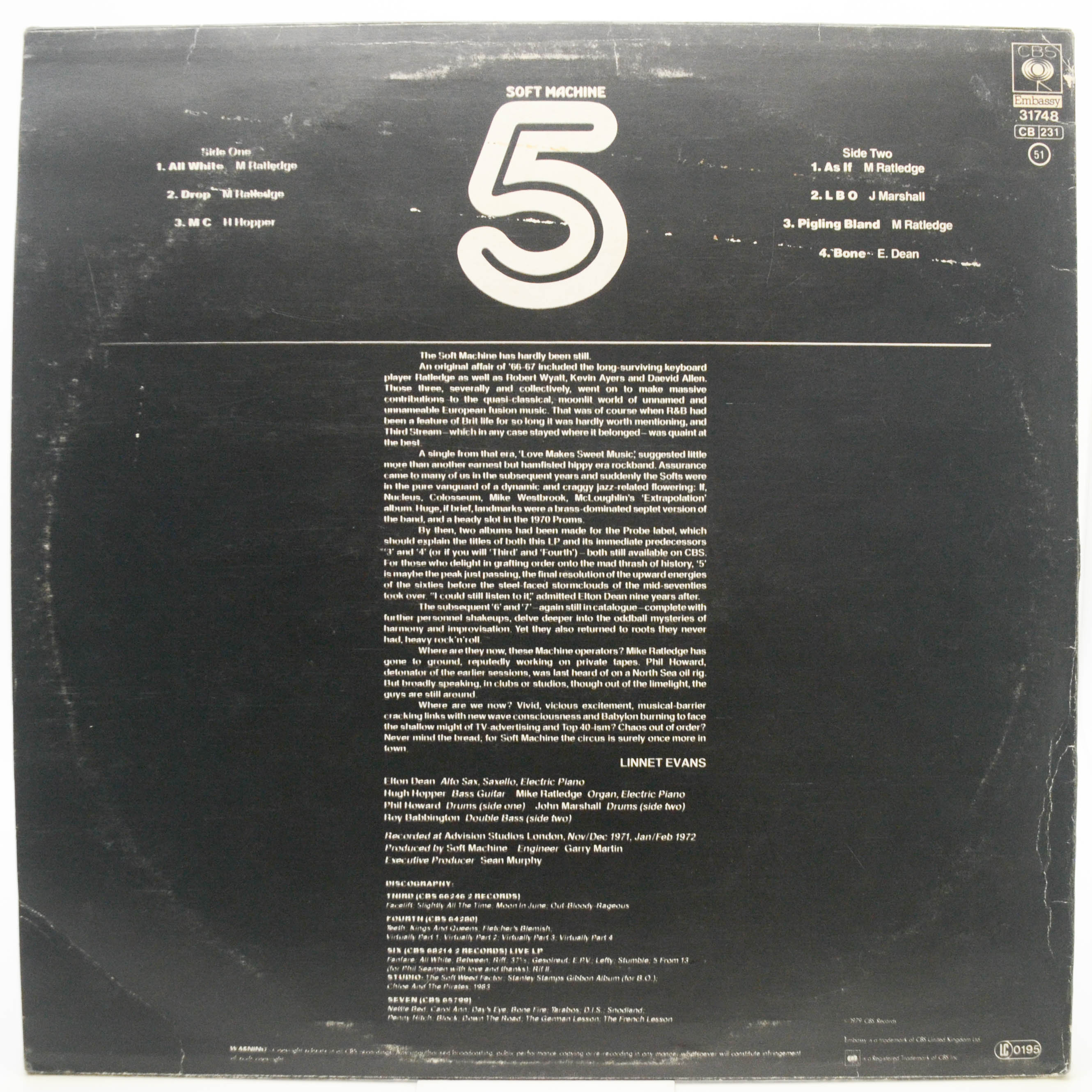 Soft Machine — Fifth, 1972