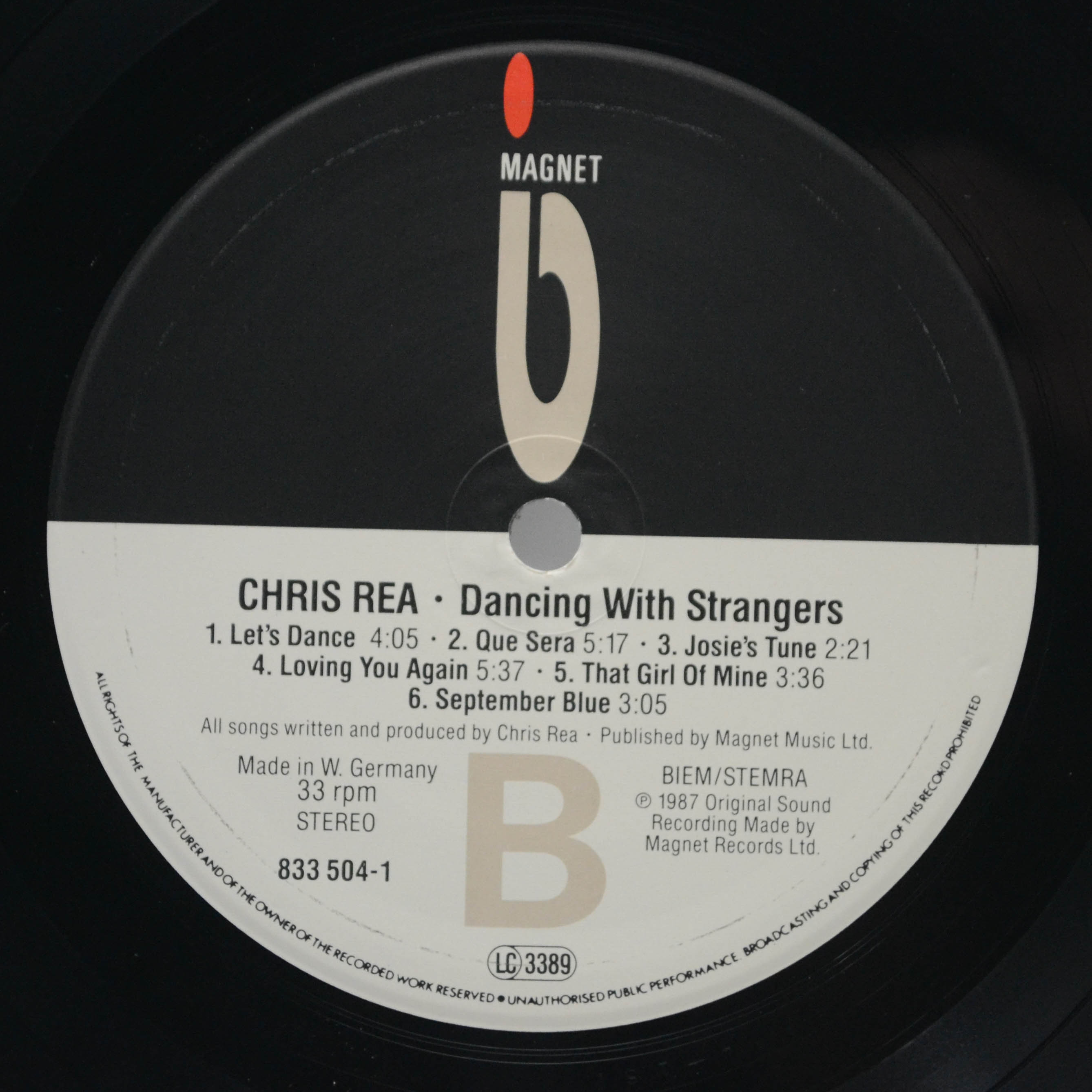 Chris Rea — Dancing With Strangers, 1987