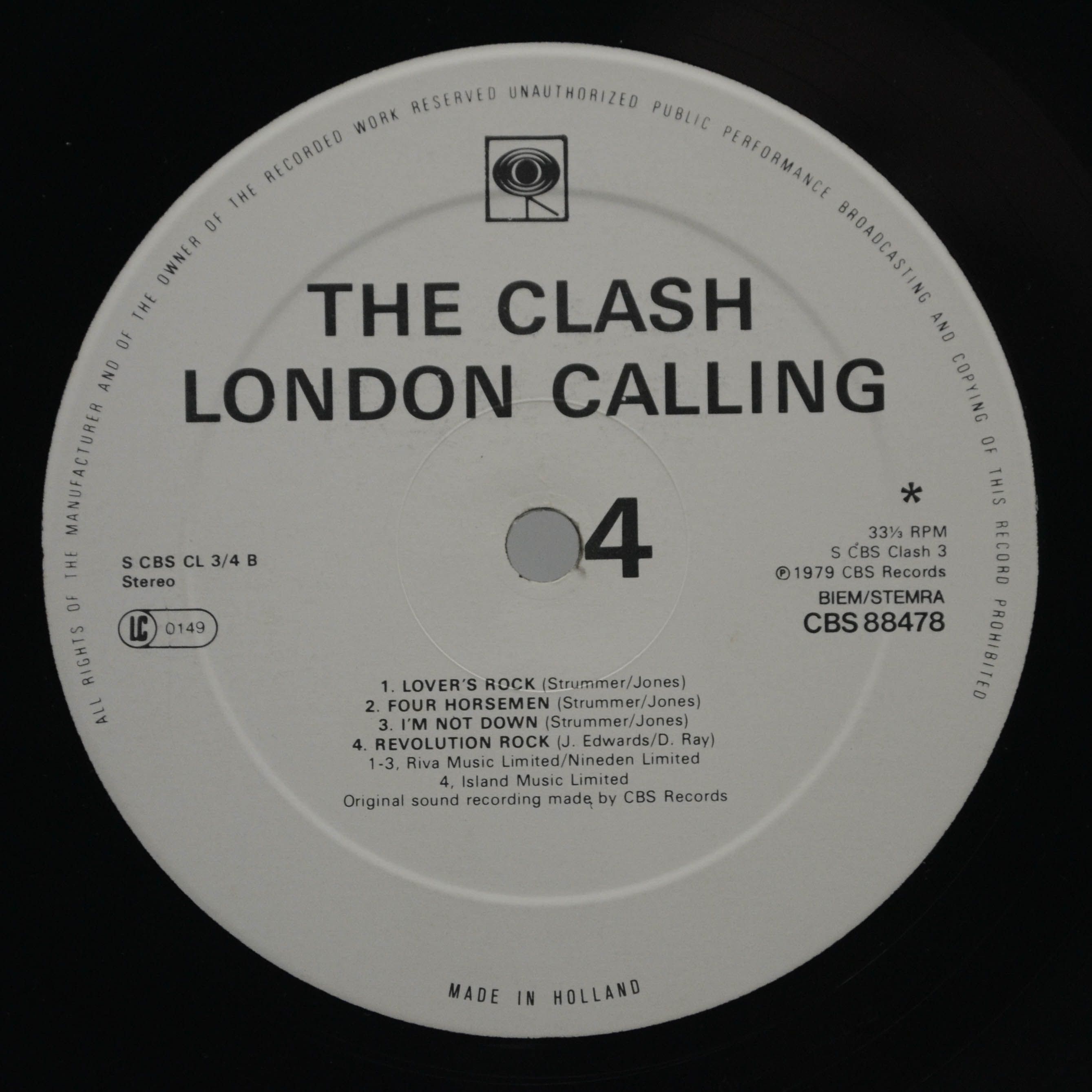 Clash — London Calling (2LP), 1979